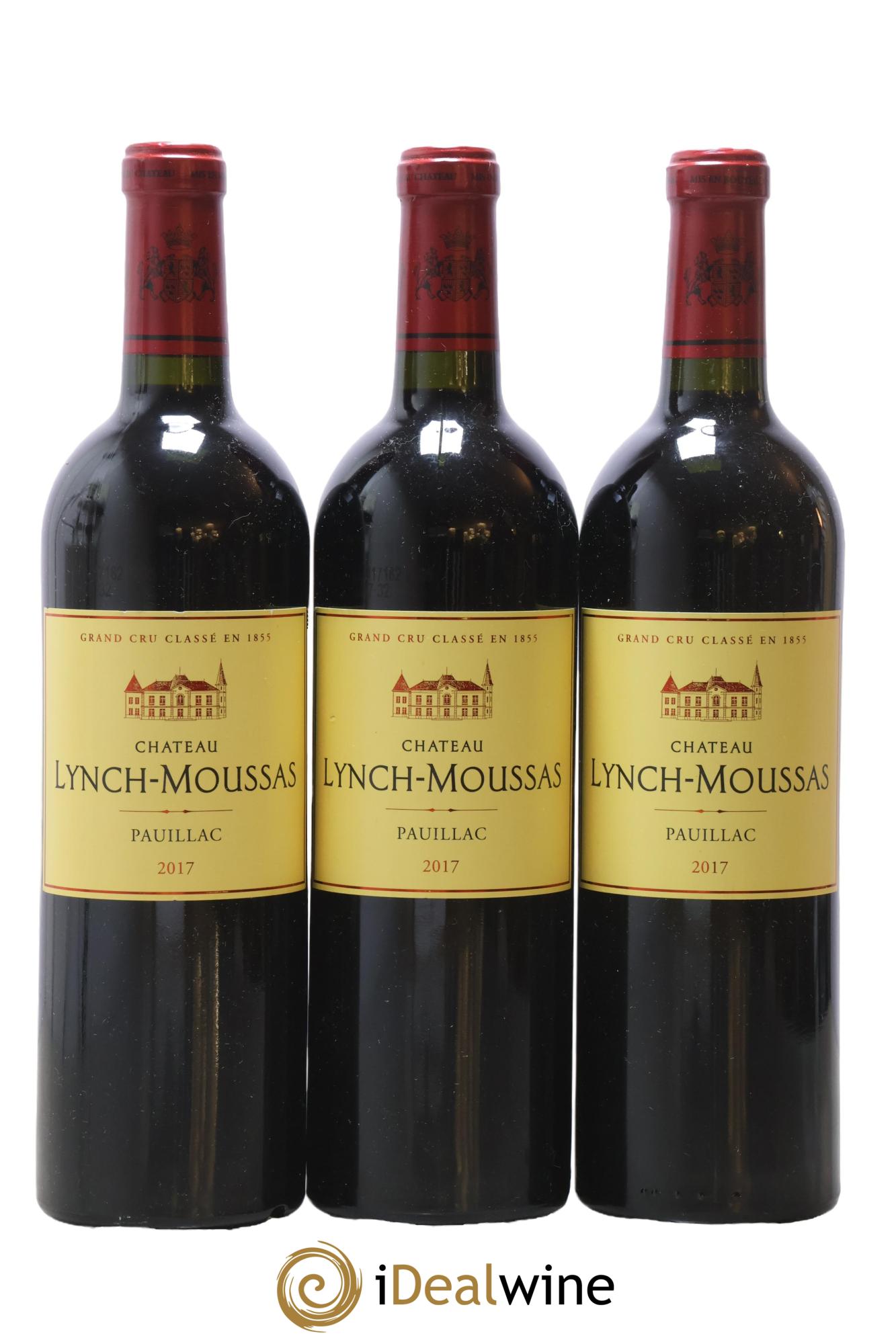 Château Lynch Moussas 5ème Grand Cru Classé 2017 - Lot de 3 bouteilles - 0