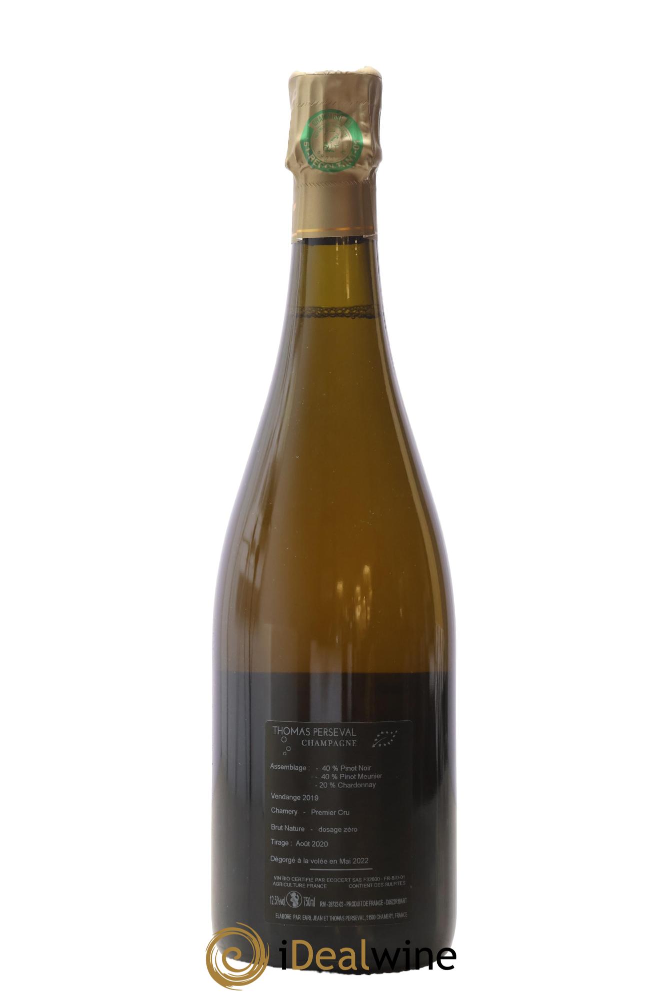 1er Cru Brut Nature Art'Terre Thomas Perseval 2019 - Posten von 1 Flasche - 1