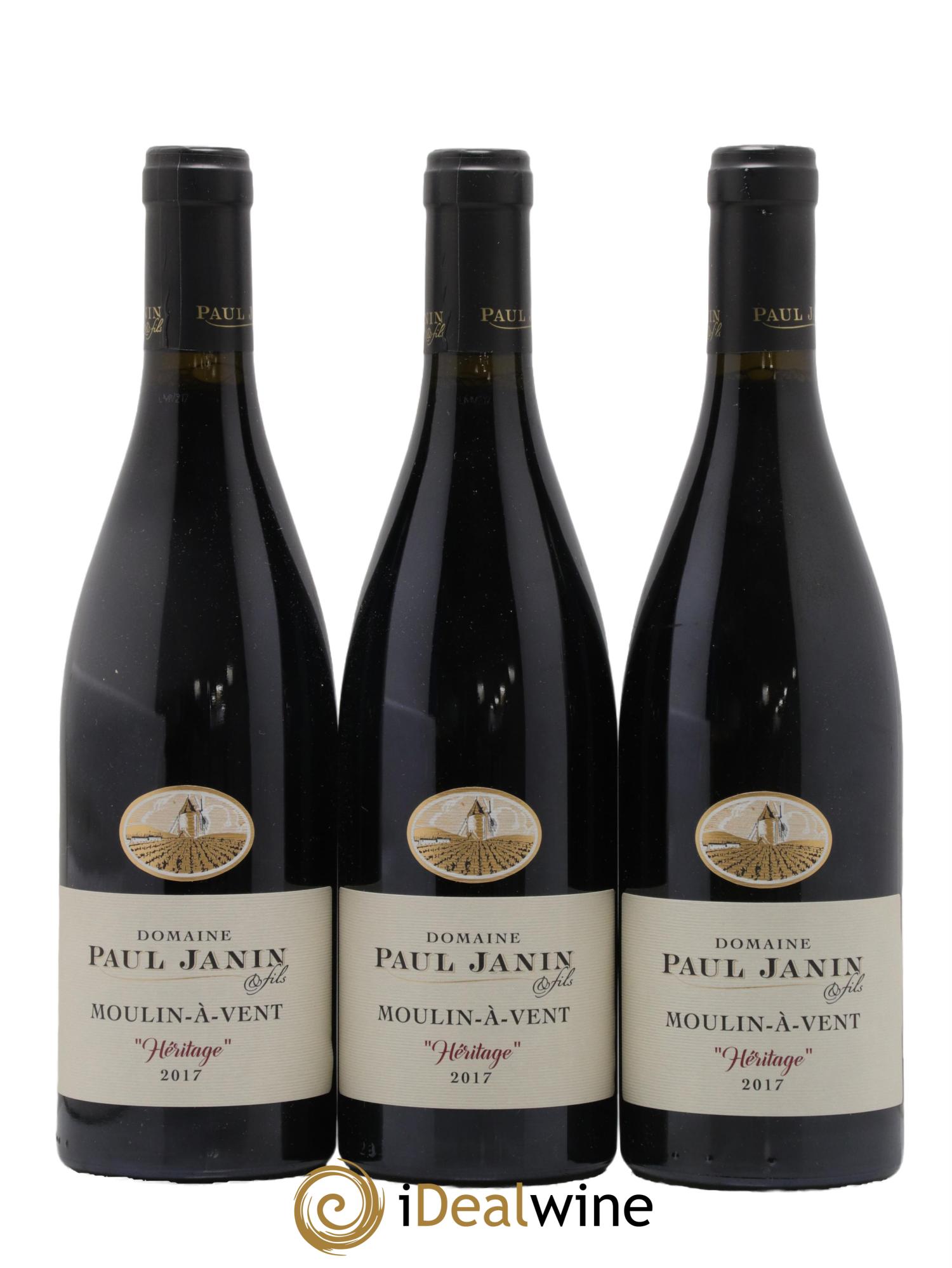Moulin-à-Vent Héritage du Tremblay Janin Paul 2017 - Lot de 3 bouteilles - 0