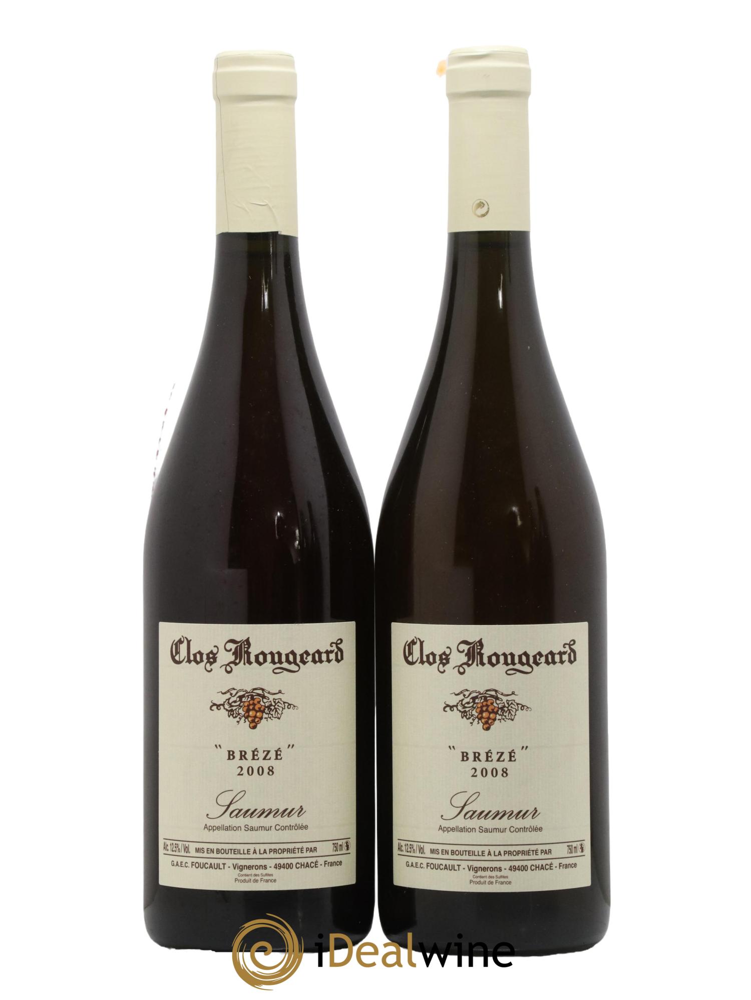 Saumur Brézé Clos Rougeard 2008 - Lot de 2 bouteilles - 0