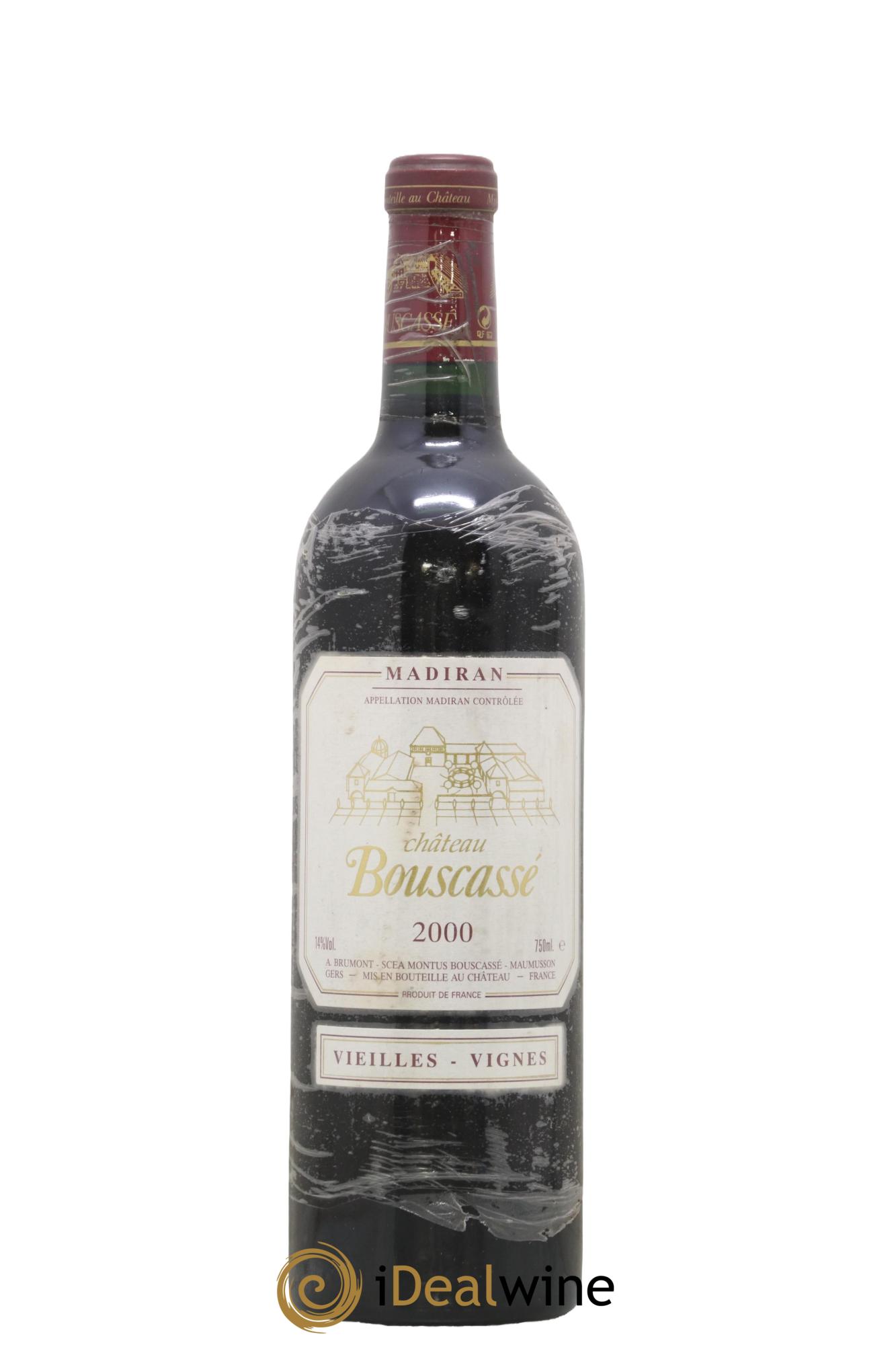 Madiran Vieilles Vignes Château Bouscassé - Alain Brumont 2000 - Lot de 1 bouteille - 0