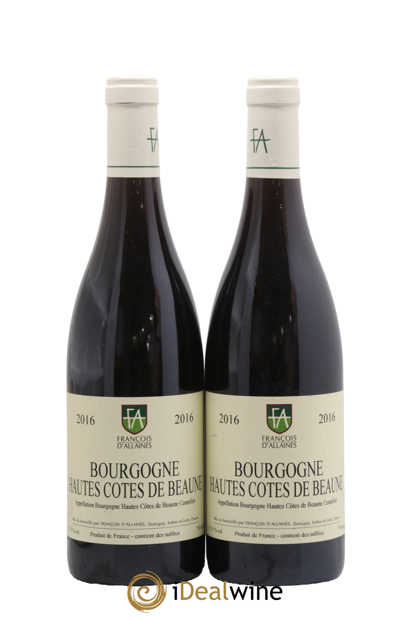 Hautes-Côtes de Beaune François D'Allaines 2016 - Posten von 2 Flaschen - 0