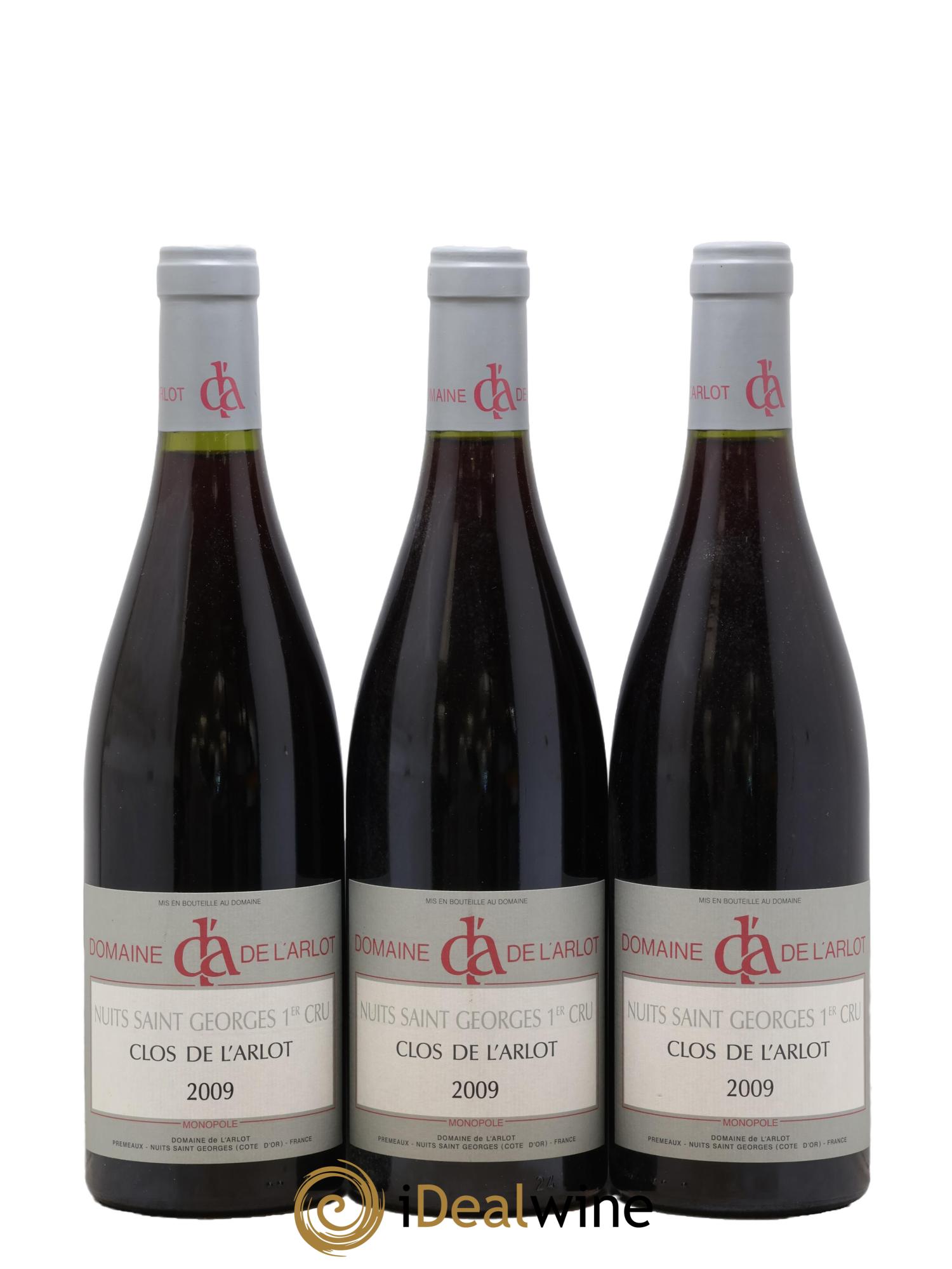 Nuits-Saint-Georges 1er Cru Clos de l'Arlot Domaine de l'Arlot 2009 - Lot de 3 bouteilles - 0