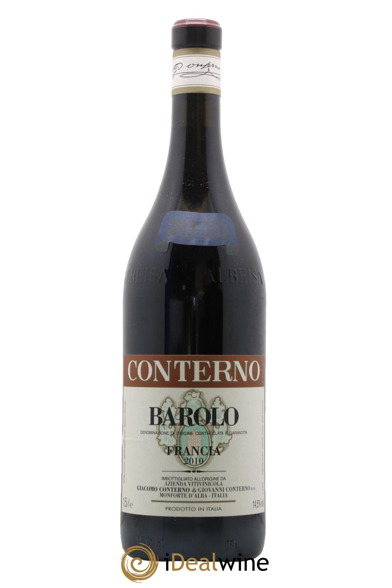 Barolo DOCG Cascina Francia Giacomo Conterno 2010 - Lot de 1 magnum - 1