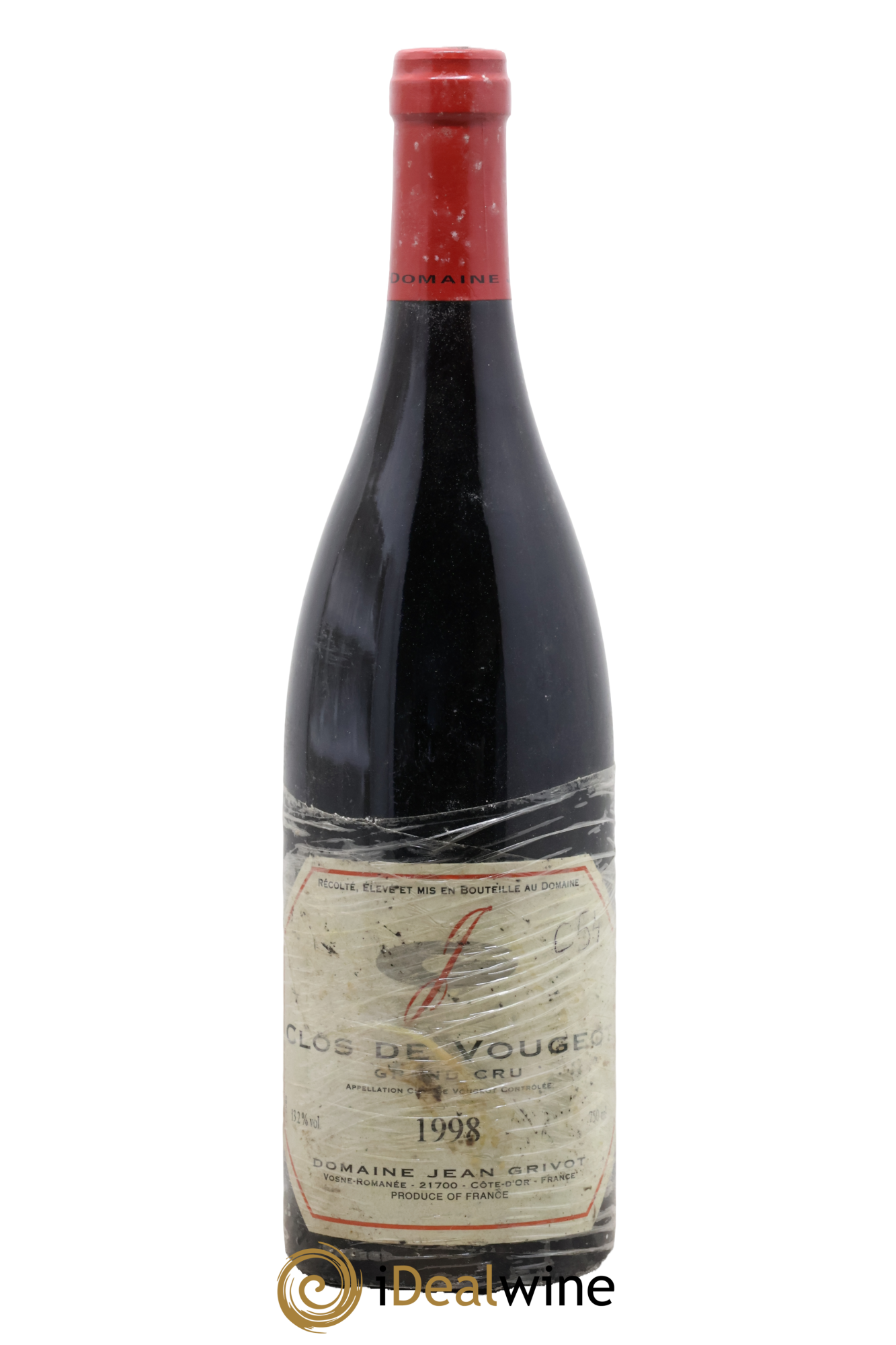 Clos de Vougeot Grand Cru Jean Grivot 1998 - Posten von 1 Flasche - 0