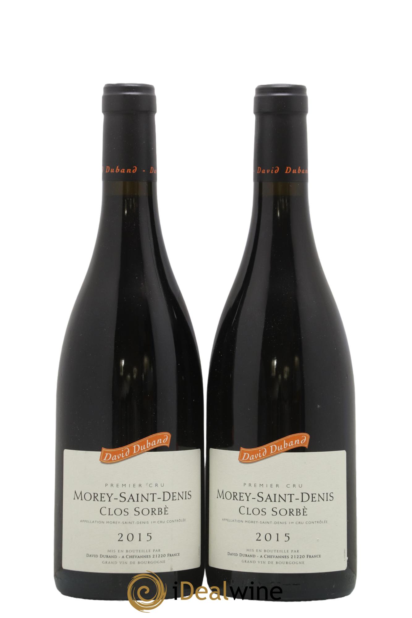 Morey Saint-Denis 1er Cru Clos Sorbè David Duband (Domaine) 2015 - Posten von 2 Flaschen - 0