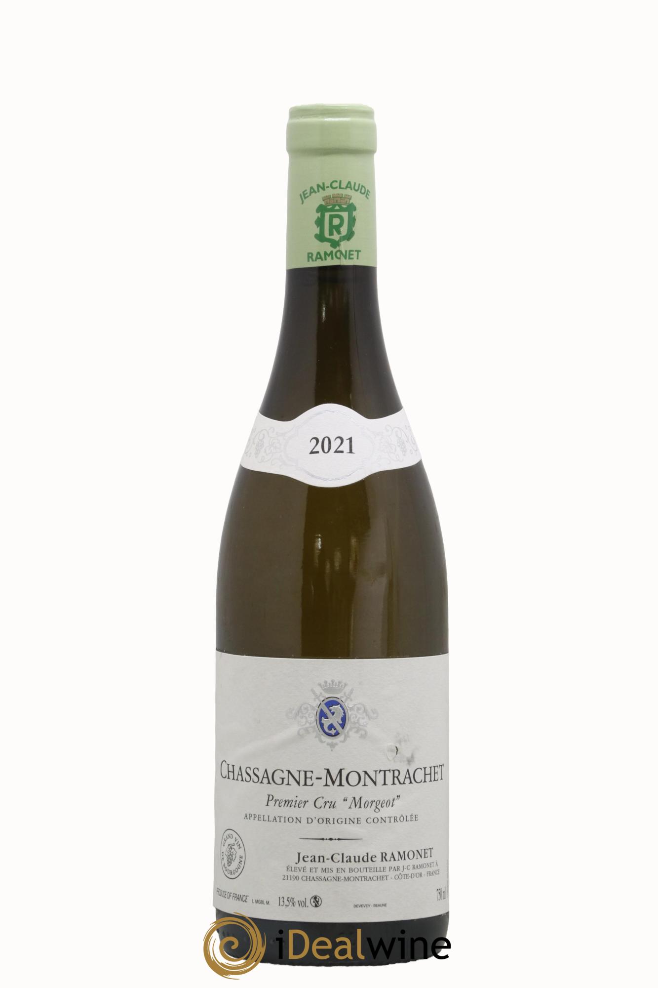 Chassagne-Montrachet 1er Cru Morgeot Ramonet (Domaine) 2021 - Lot de 1 bouteille - 0