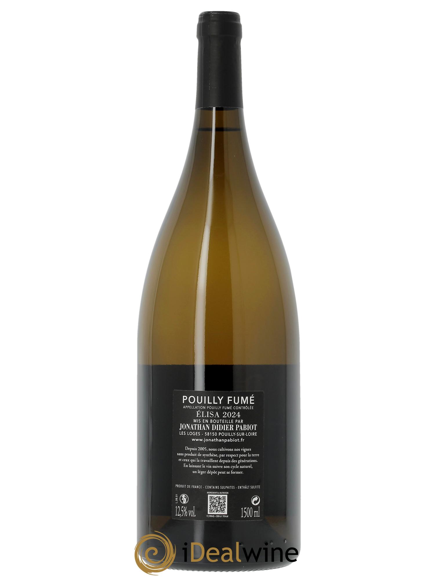 Pouilly-Fumé Elisa (anciennement Prélude) Jonathan Didier Pabiot  2024 - Lot of 1 magnum - 1