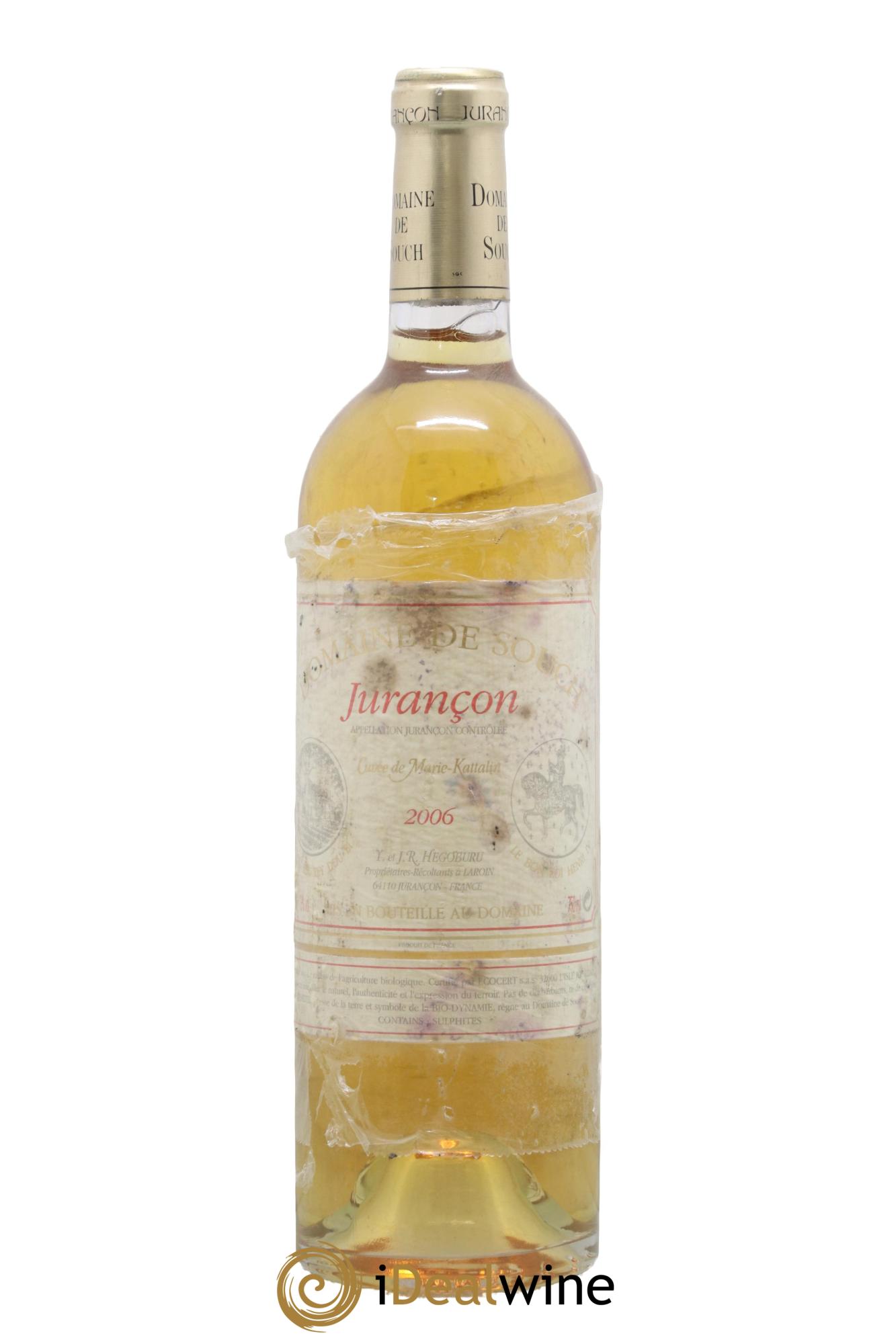 Jurançon Marie Kattalyn Souch (Domaine de) 2006 - Lot de 1 bouteille - 0