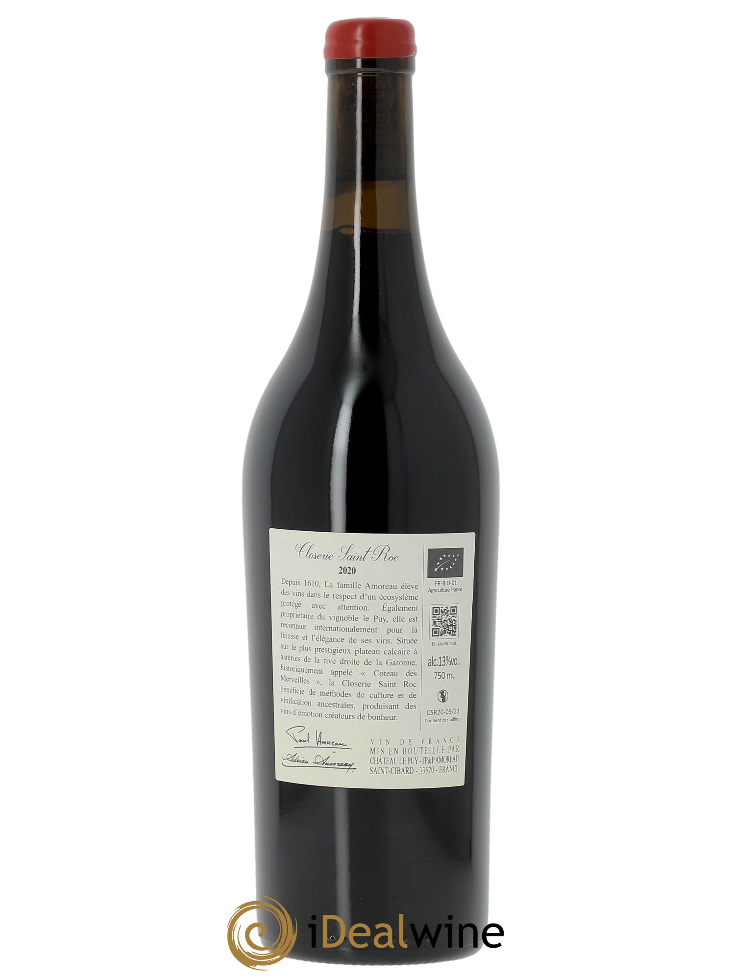 Closerie Saint Roc  2020 - Posten von 1 Flasche - 1