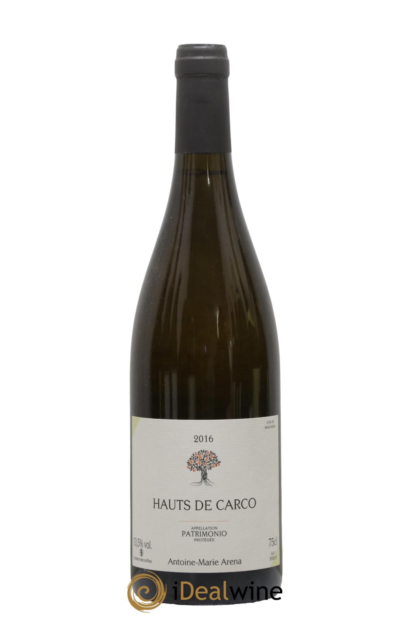 Patrimonio Hauts de Carco Antoine Marie Arena 2016 - Lot de 1 bouteille - 0