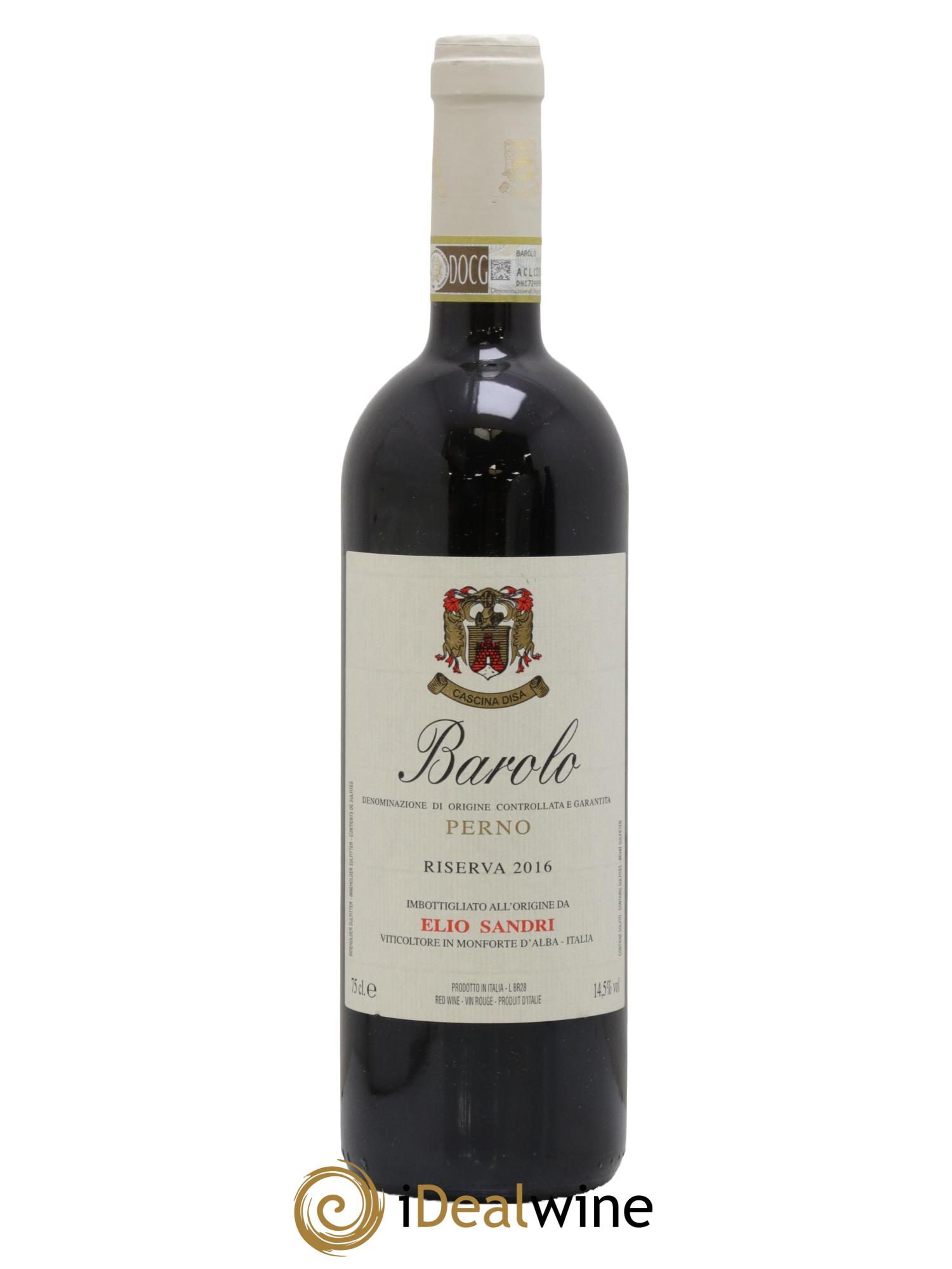 Barolo DOCG Riserva Perno Elio Sandri 2016 - Posten von 1 Flasche - 0