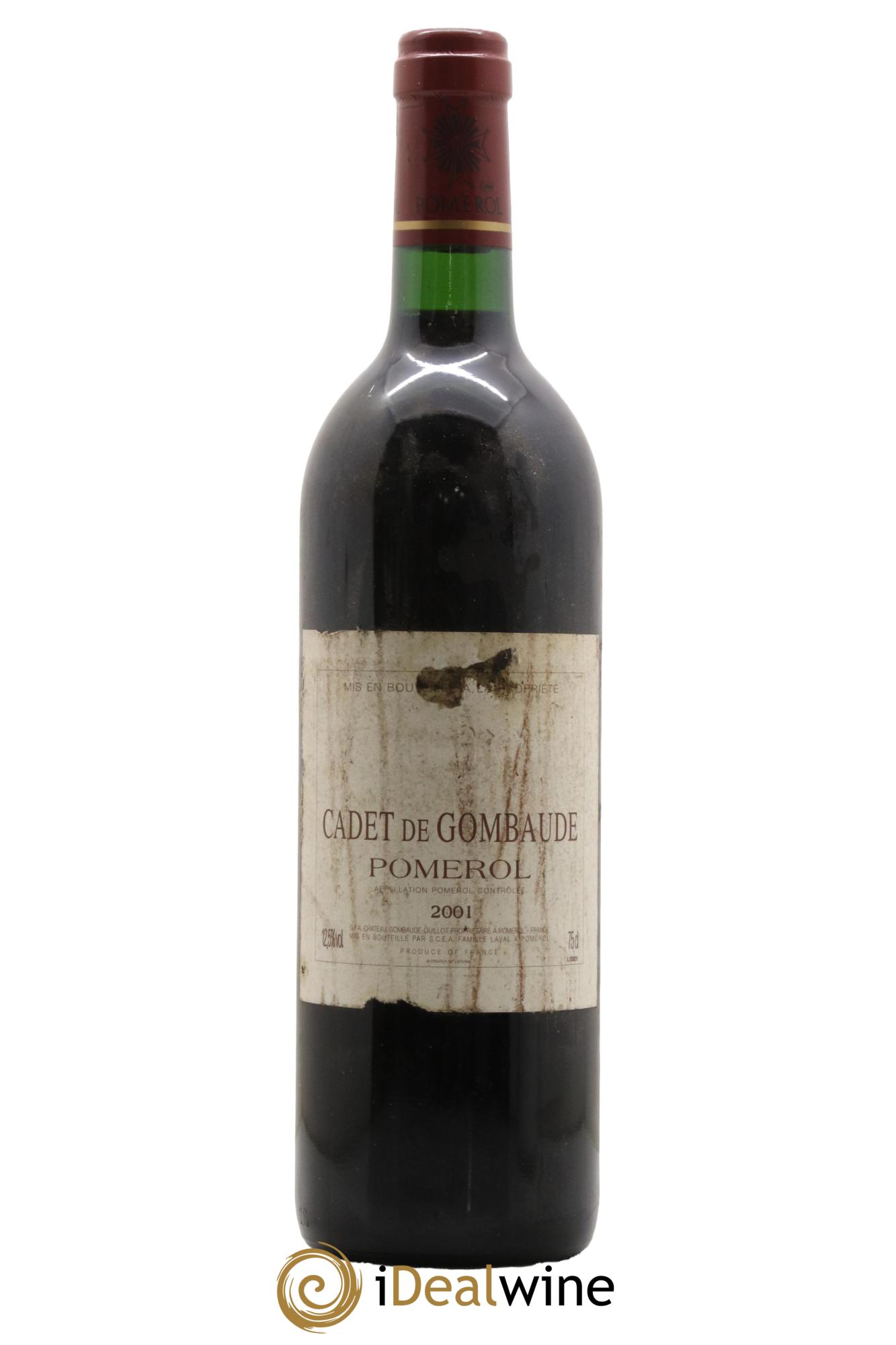 Pomerol Cadet de Gombaude 2001 - Lot de 1 bouteille - 0