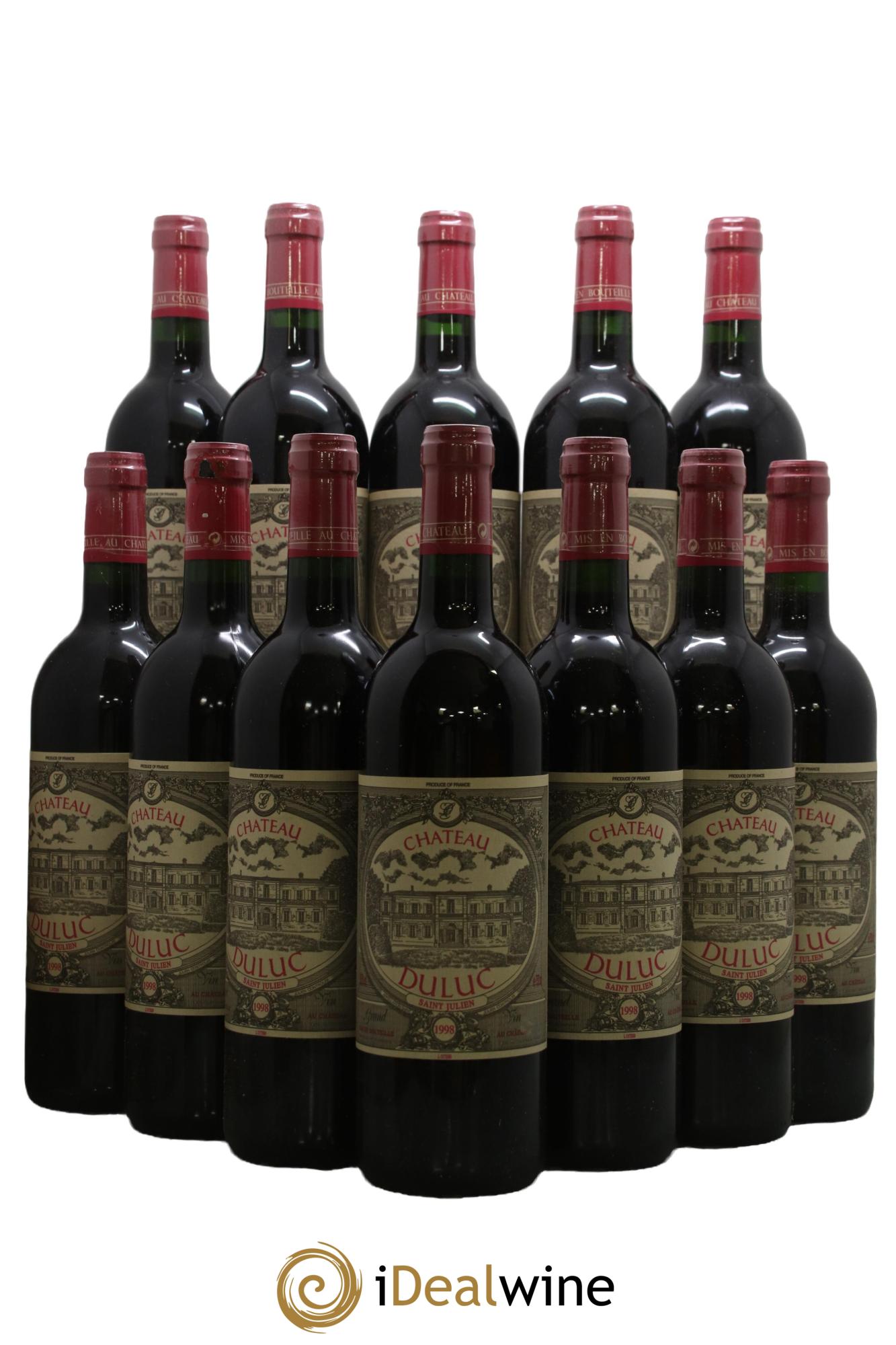 Duluc de Branaire Second Vin 1998 - Lot of 12 bottles - 0