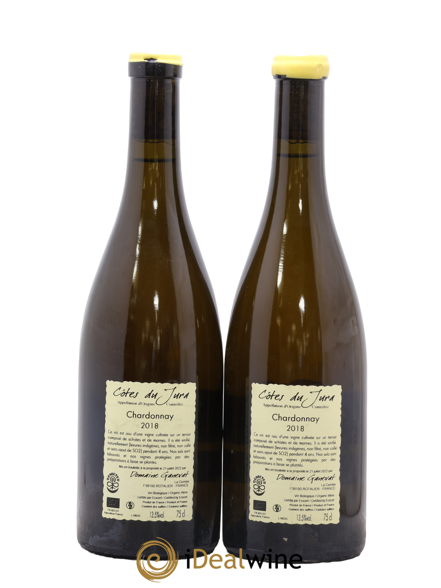 Côtes du Jura Chardonnay En Billat Jean-François Ganevat (Domaine) 2018 - Lot of 2 bottles - 1