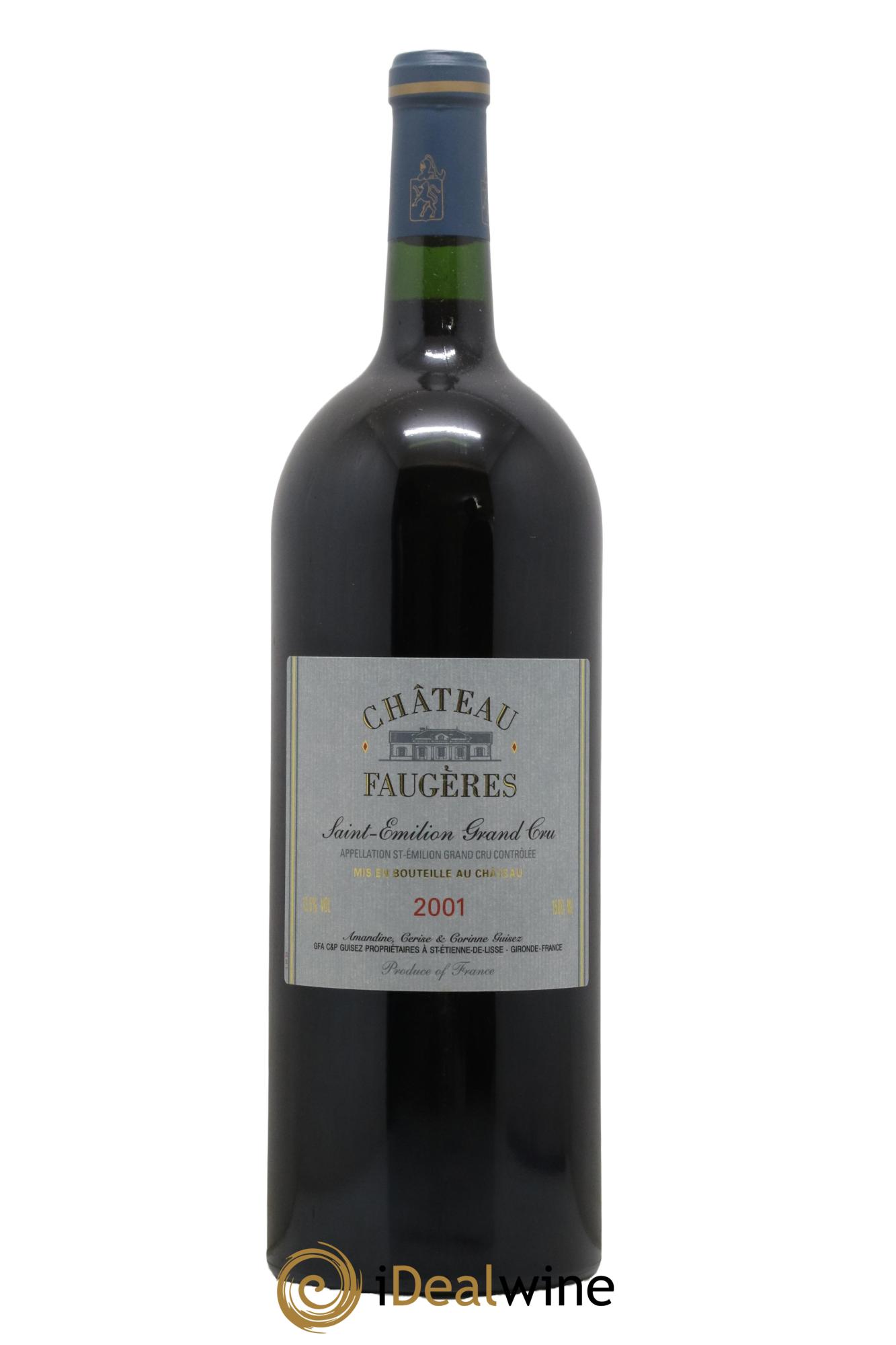 Château Faugères Grand Cru Classé 2001 - Lot de 1 magnum - 0