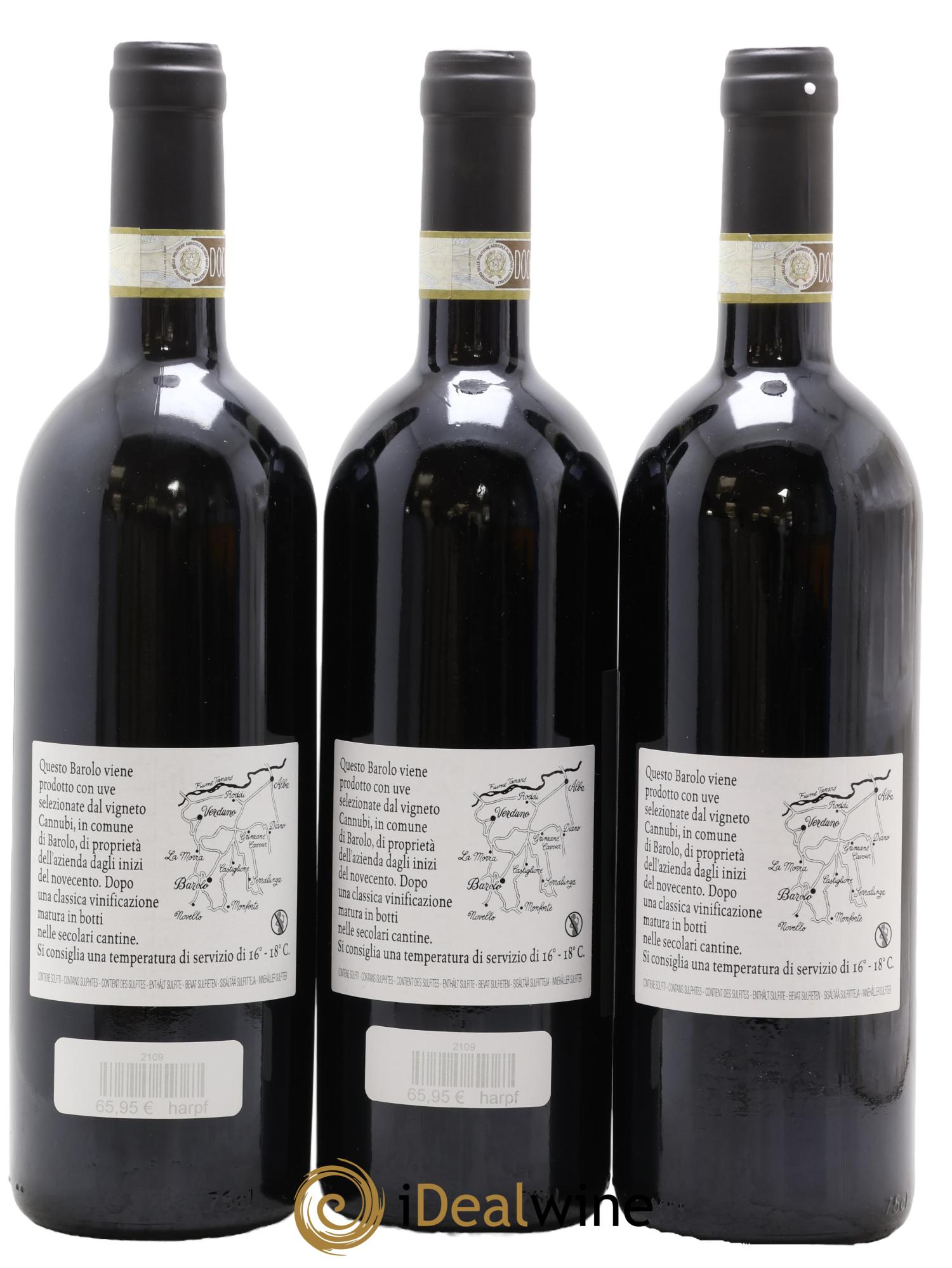 Barolo DOCG Cannubi Comm. Giovan Battista Burlotto 2016 - Lot de 3 bouteilles - 1