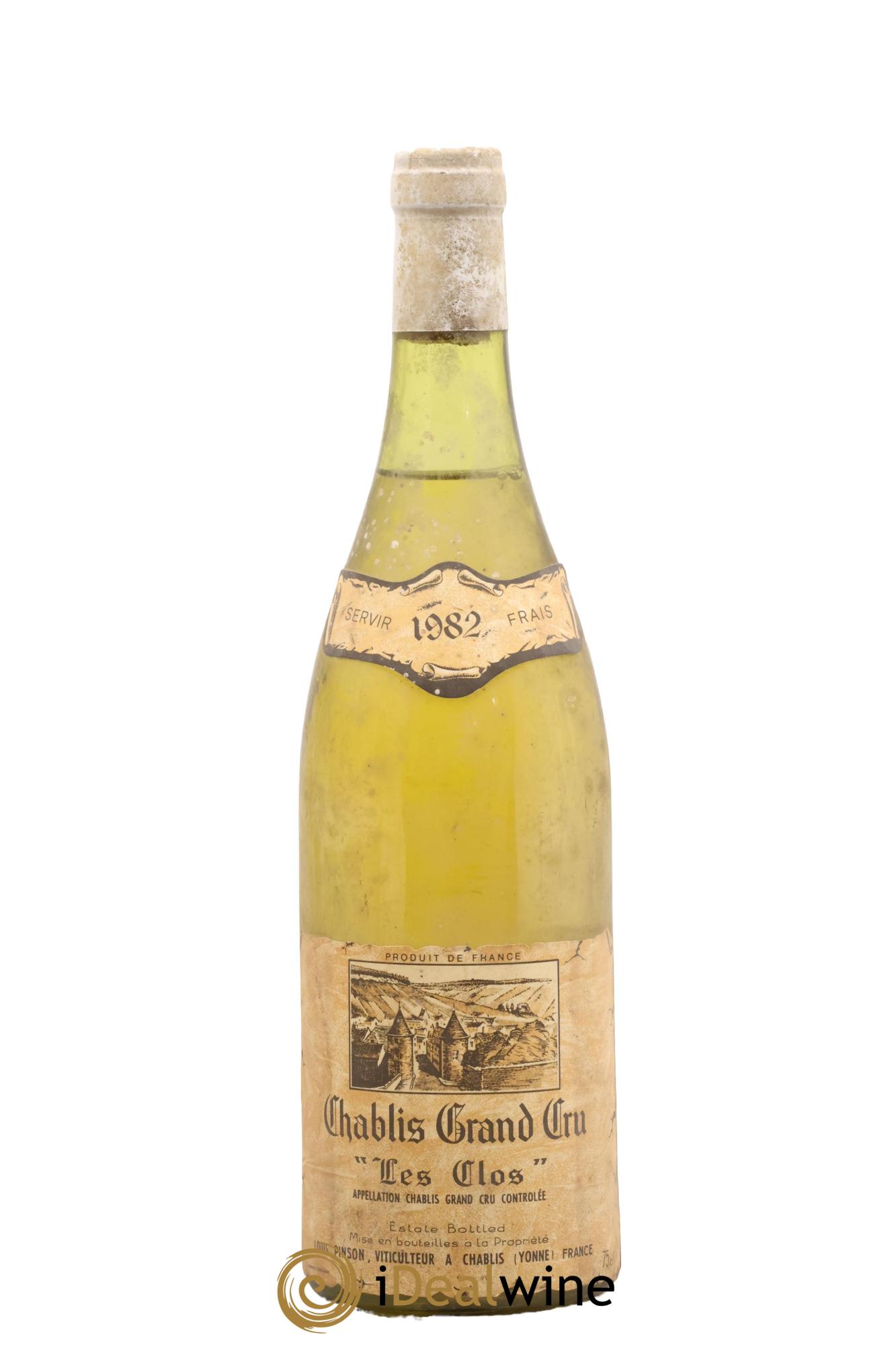 Chablis Grand Cru Les Clos Pinson Frères (Domaine) 1982 - Lot of 1 bottle - 0
