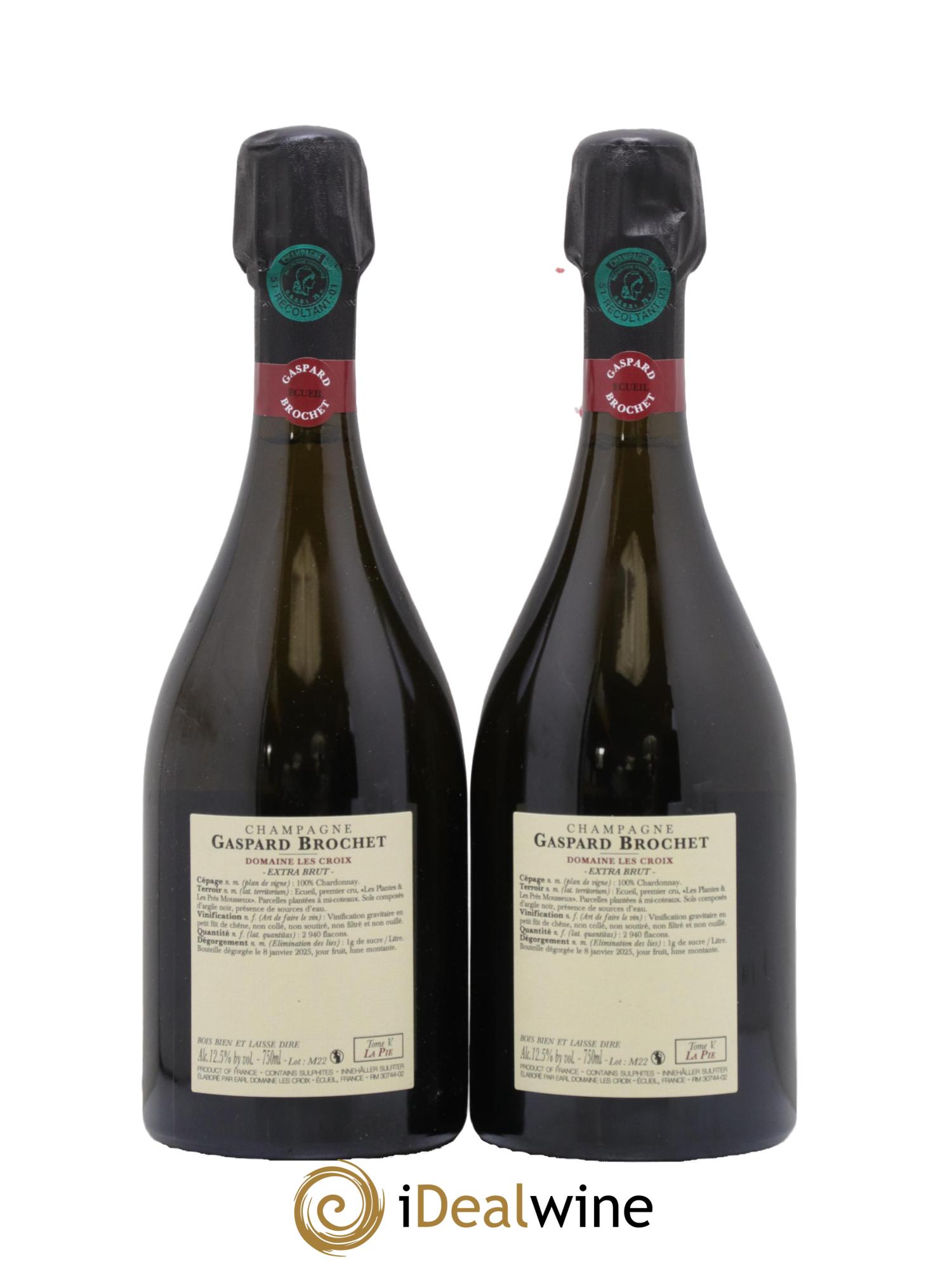 Champagne Tome V La Pie Gaspard Brochet - Lot de 2 bouteilles - 1