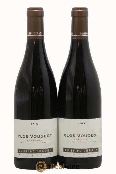 Clos de Vougeot Grand Cru Philippe Cheron 2013 - Lot of 2 bottles - 0