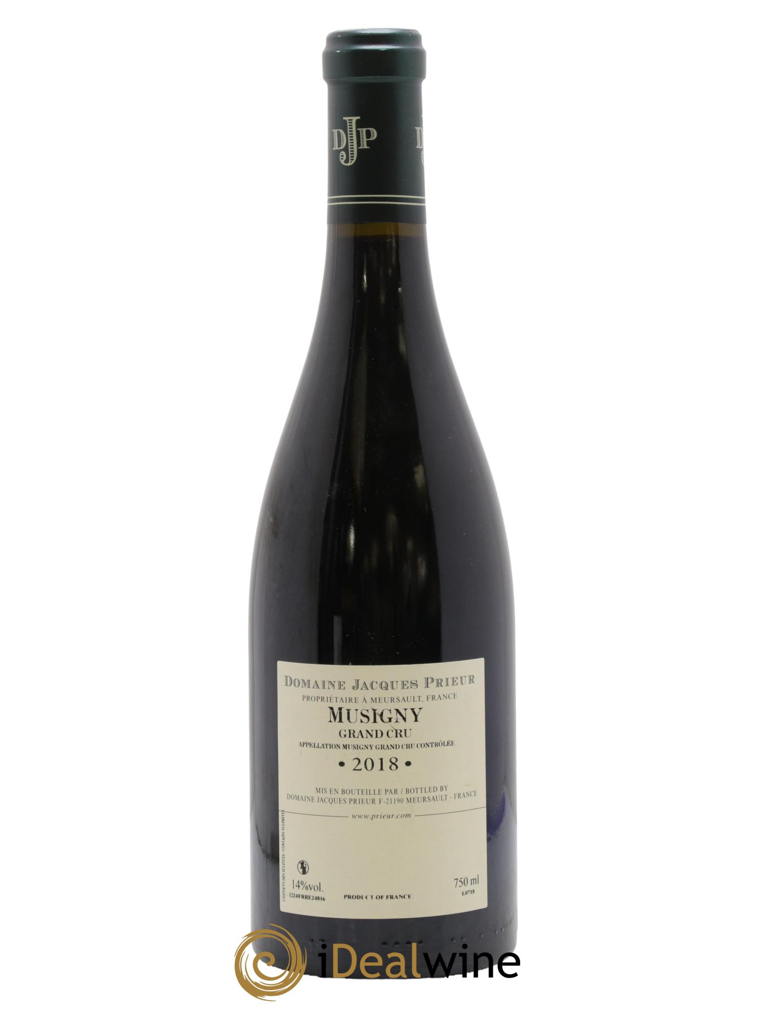 Musigny Grand Cru Jacques Prieur (Domaine) 2018 - Lot de 1 bouteille - 1