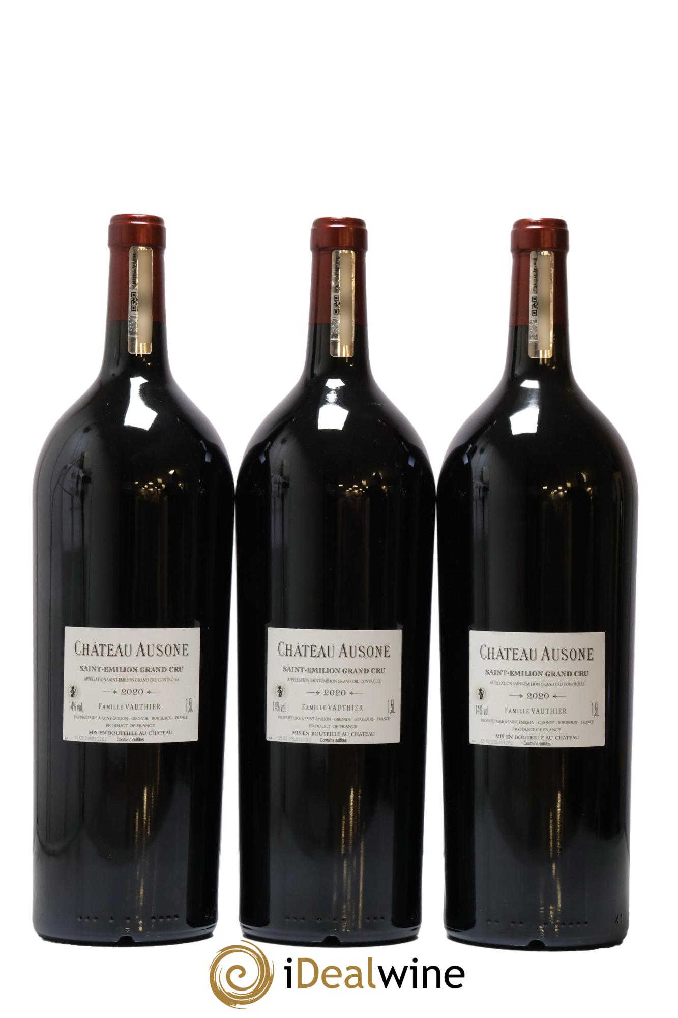 Château Ausone 1er Grand Cru Classé A  2020 - Lot de 3 magnums - 1