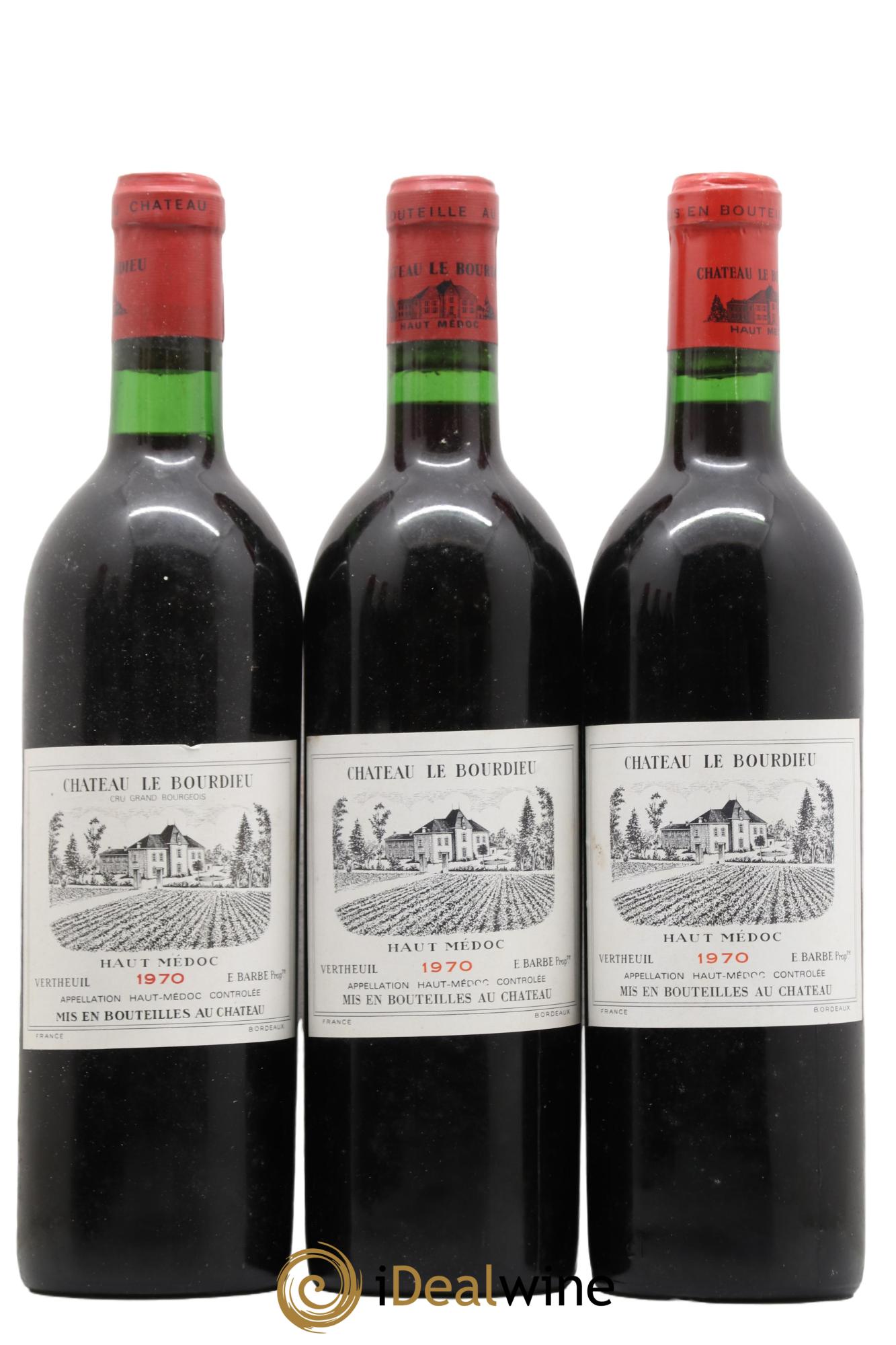 Château le Bourdieu Cru Bourgeois 1970 - Lot de 6 bouteilles - 2