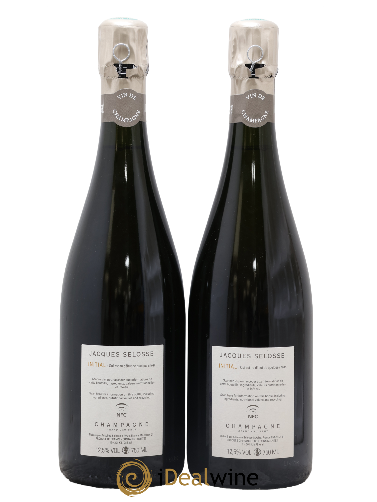 Initial Brut Jacques Selosse - Lot of 2 bottles - 1