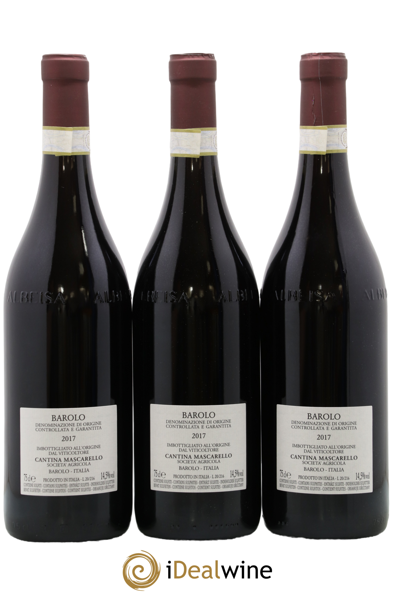 Barolo DOCG Bartolo Mascarello 2017 - Lot de 3 bouteilles - 1