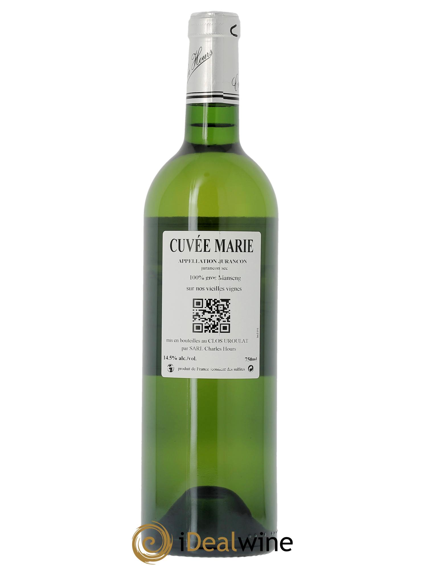 Jurançon Sec Uroulat  Cuvée Marie Charles Hours  2021 - Lotto di 1 bottiglia - 1