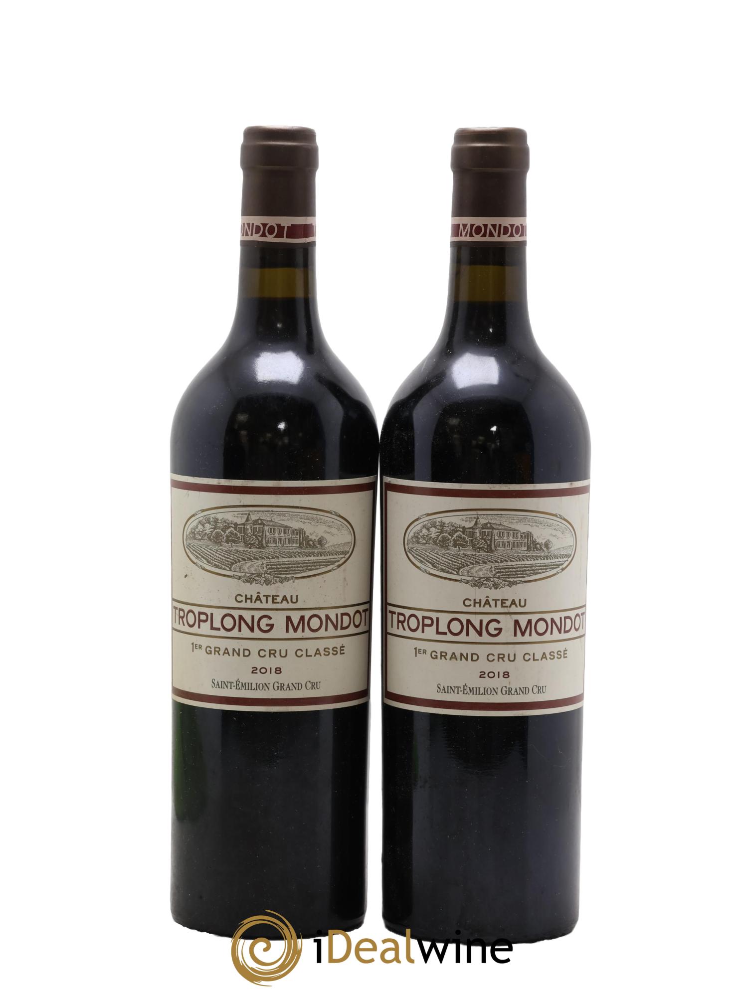 Château Troplong Mondot 1er Grand Cru Classé B 2018 - Lot of 2 bottles - 0