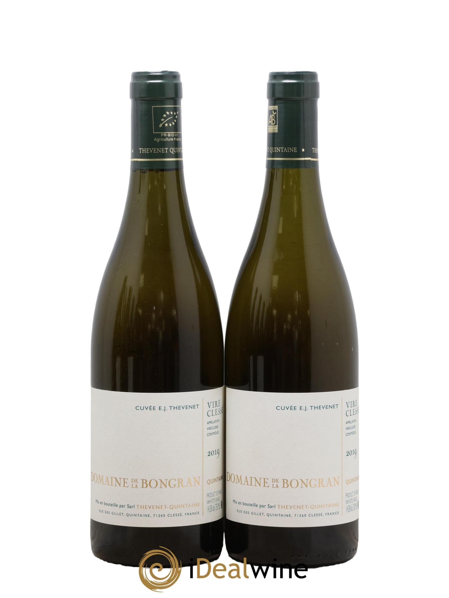Viré-Clessé Cuvée E.J. Thevenet Domaine de la Bongran (J.Thevenet) 2019 - Lot de 2 bouteilles - 0