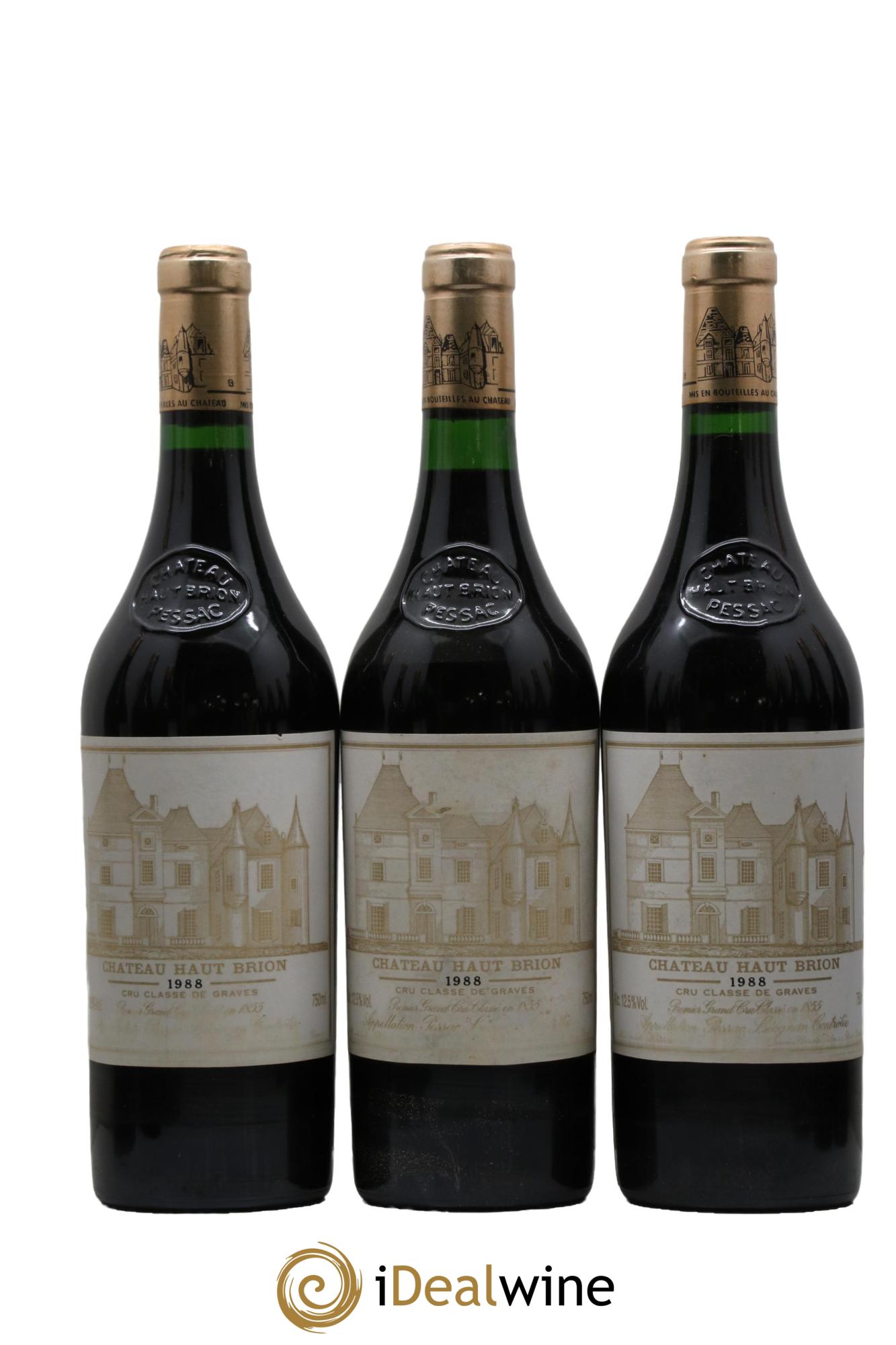 Château Haut Brion 1er Grand Cru Classé 1988 - Lot de 12 bouteilles - 1