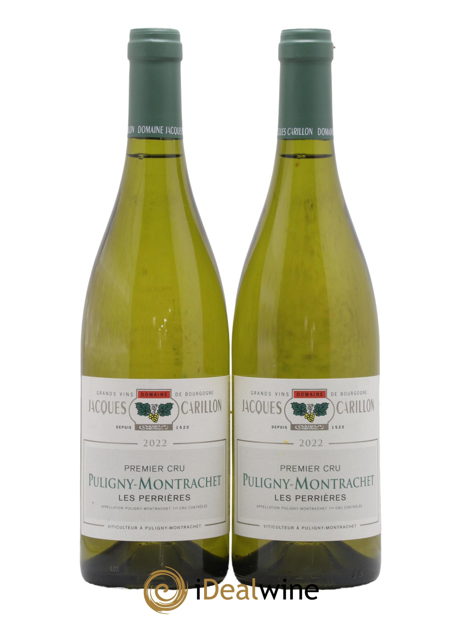 Puligny-Montrachet 1er Cru Les Perrières Jacques Carillon (Domaine) 2022 - Lot de 2 bouteilles - 0