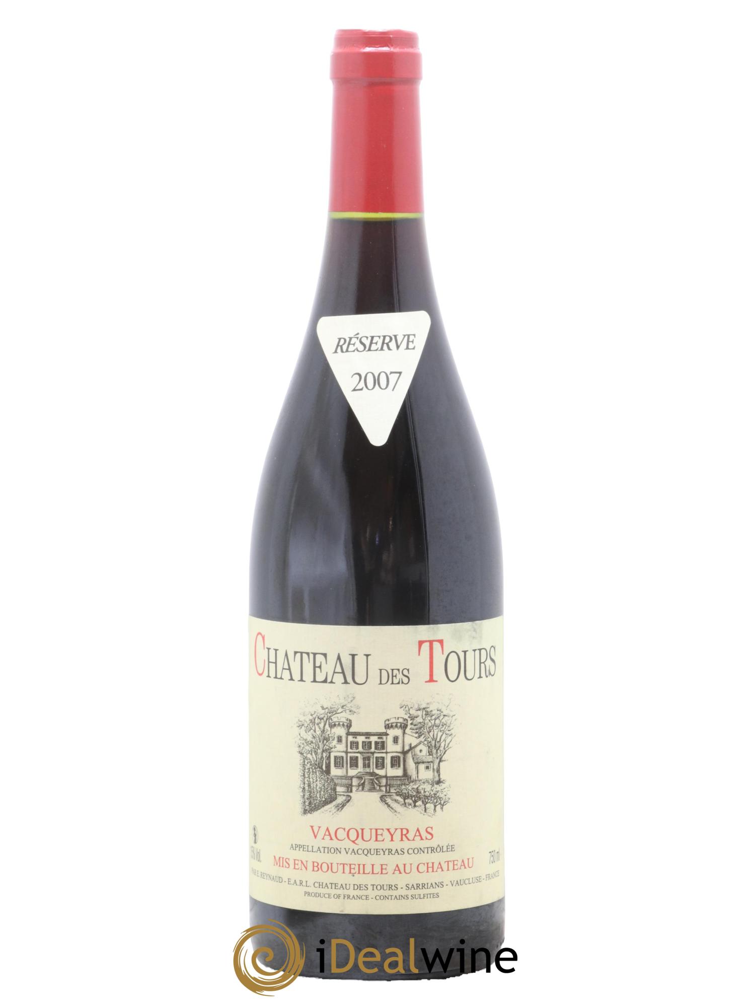 Vacqueyras Château des Tours Emmanuel Reynaud 2007 - Posten von 1 Flasche - 0