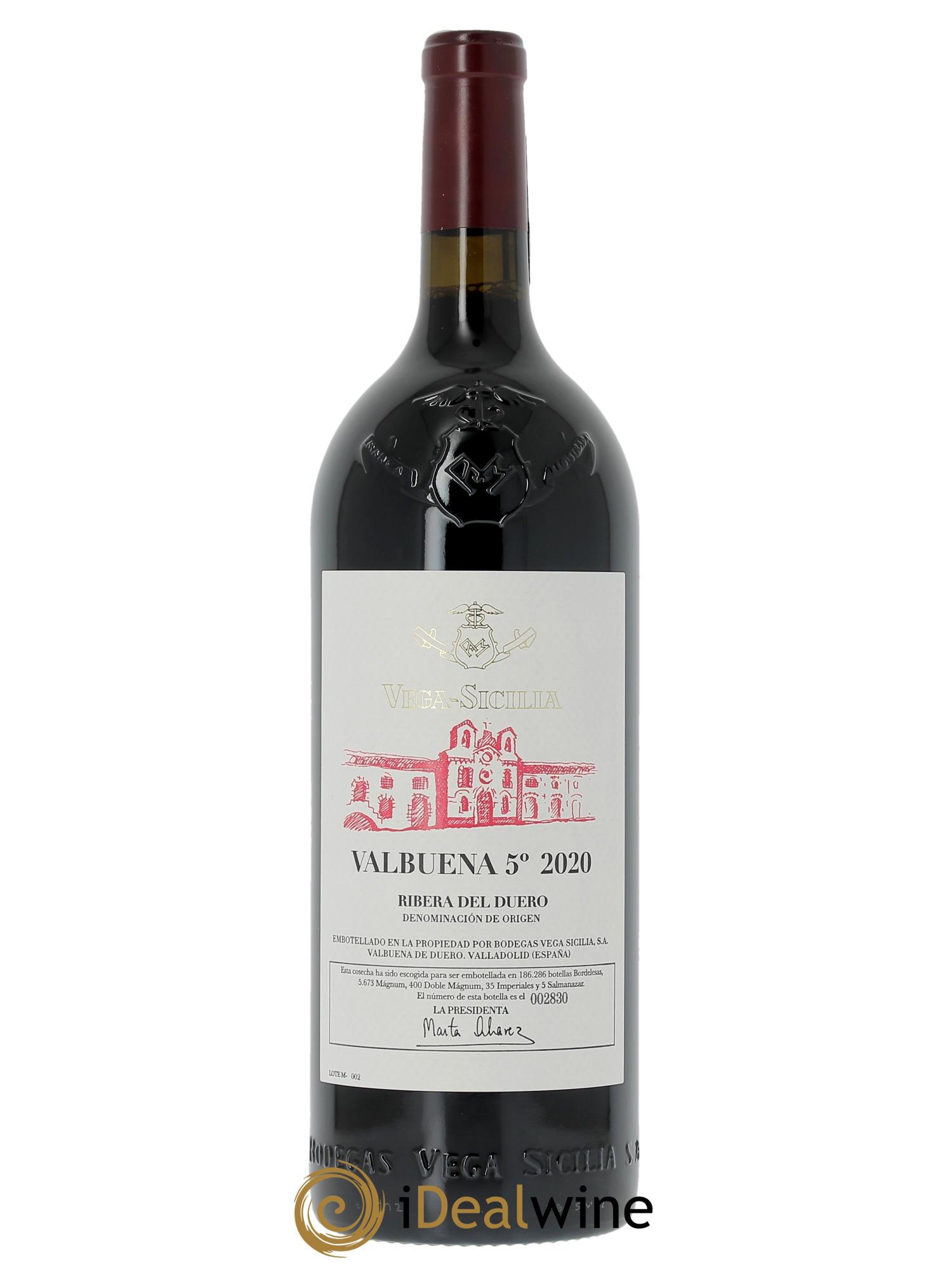 Ribera Del Duero DO Vega Sicilia Valbuena 5 ano Famille Alvarez 2020 - Lotto di 1 magnum - 1