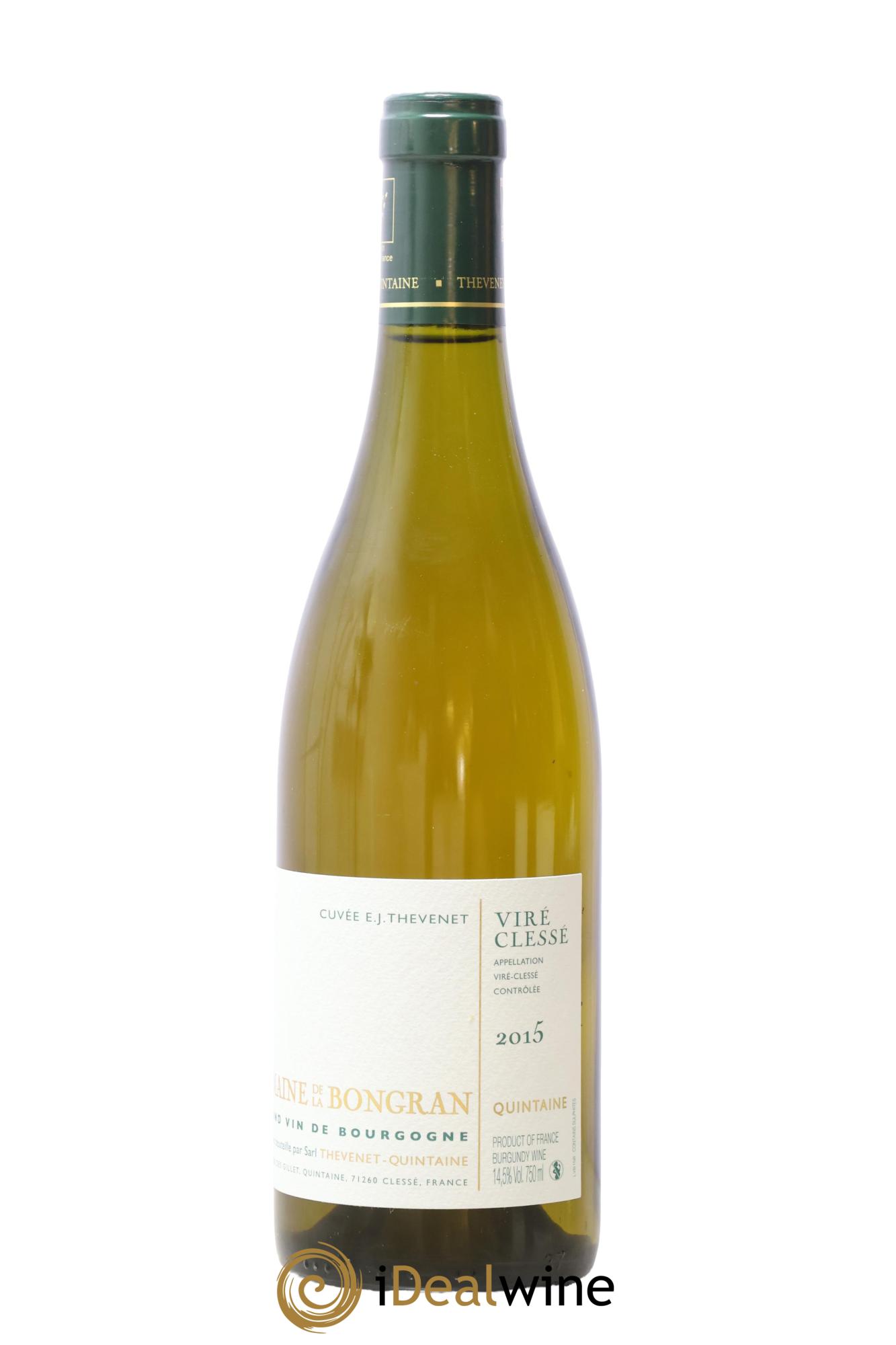 Viré-Clessé Cuvée E.J. Thevenet Domaine de la Bongran (J.Thevenet) 2015 - Lot de 1 bouteille - 0