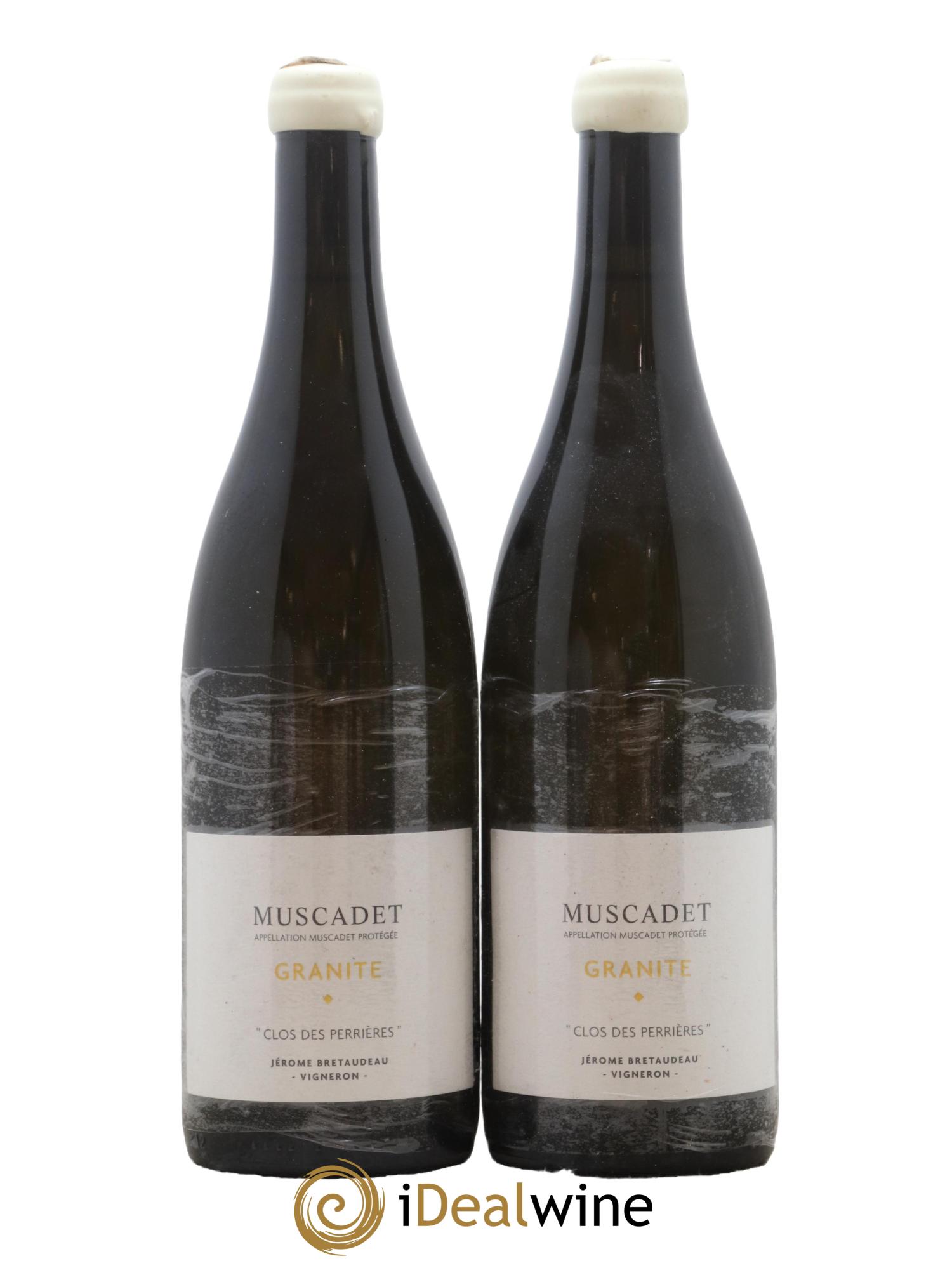 Muscadet-Sèvre-et-Maine Granite Clos des Perrières Jérôme Bretaudeau - Domaine de Bellevue 2019 - Lot de 2 bouteilles - 0