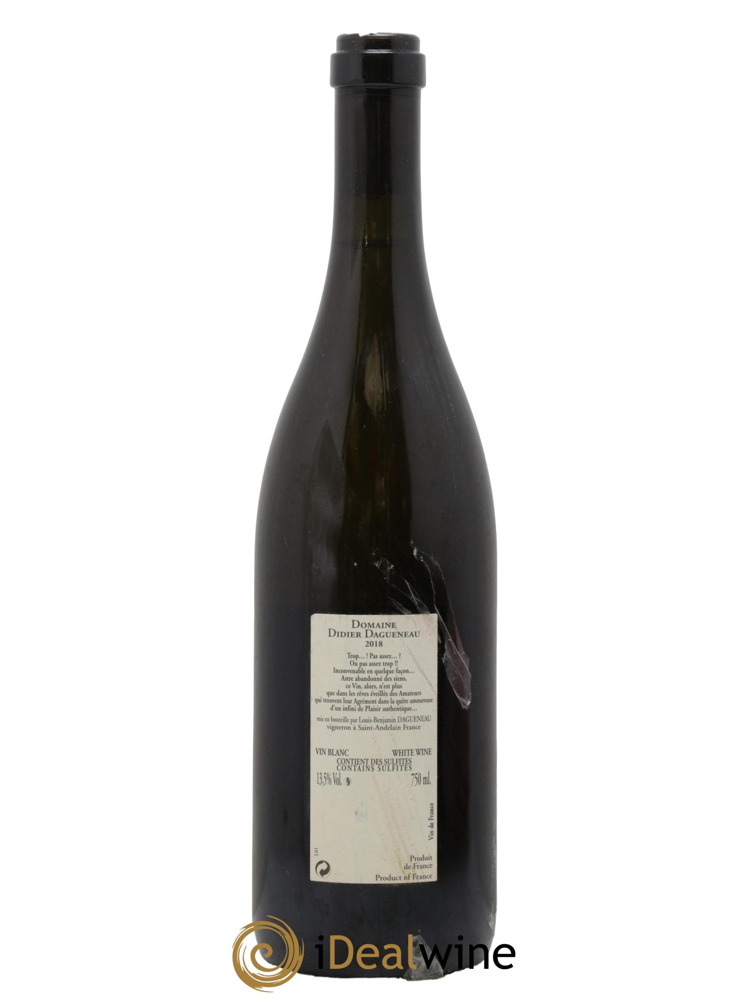 Pouilly-Fumé Buisson Renard Dagueneau (Domaine Didier - Louis-Benjamin) 2018 - Posten von 1 Flasche - 1