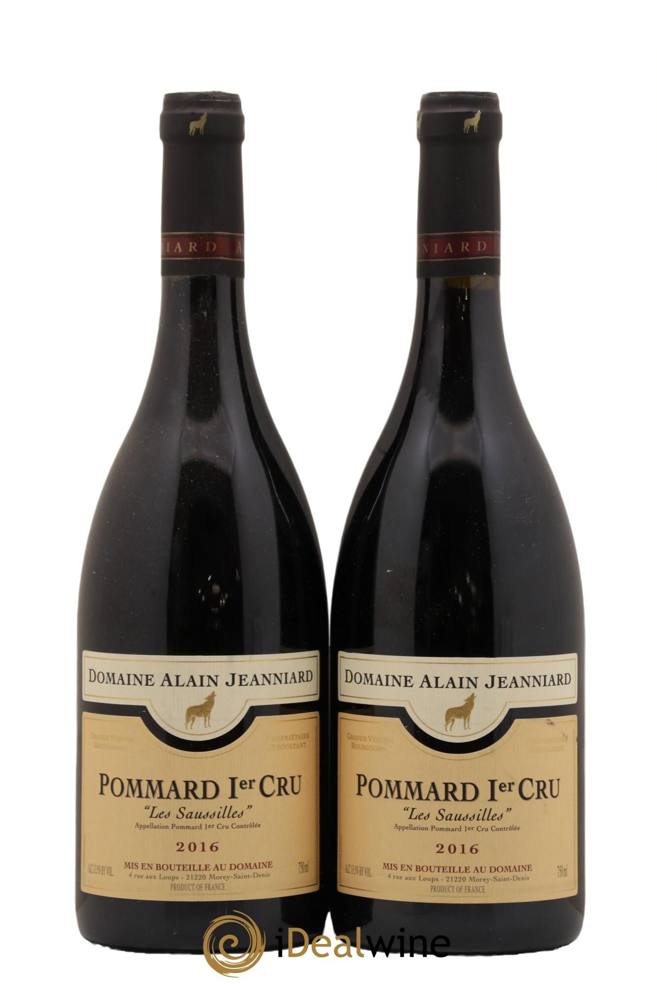 Pommard 1er Cru Les Saussilles Domaine Alain Jeanniard 2016 - Lot de 2 bouteilles - 0