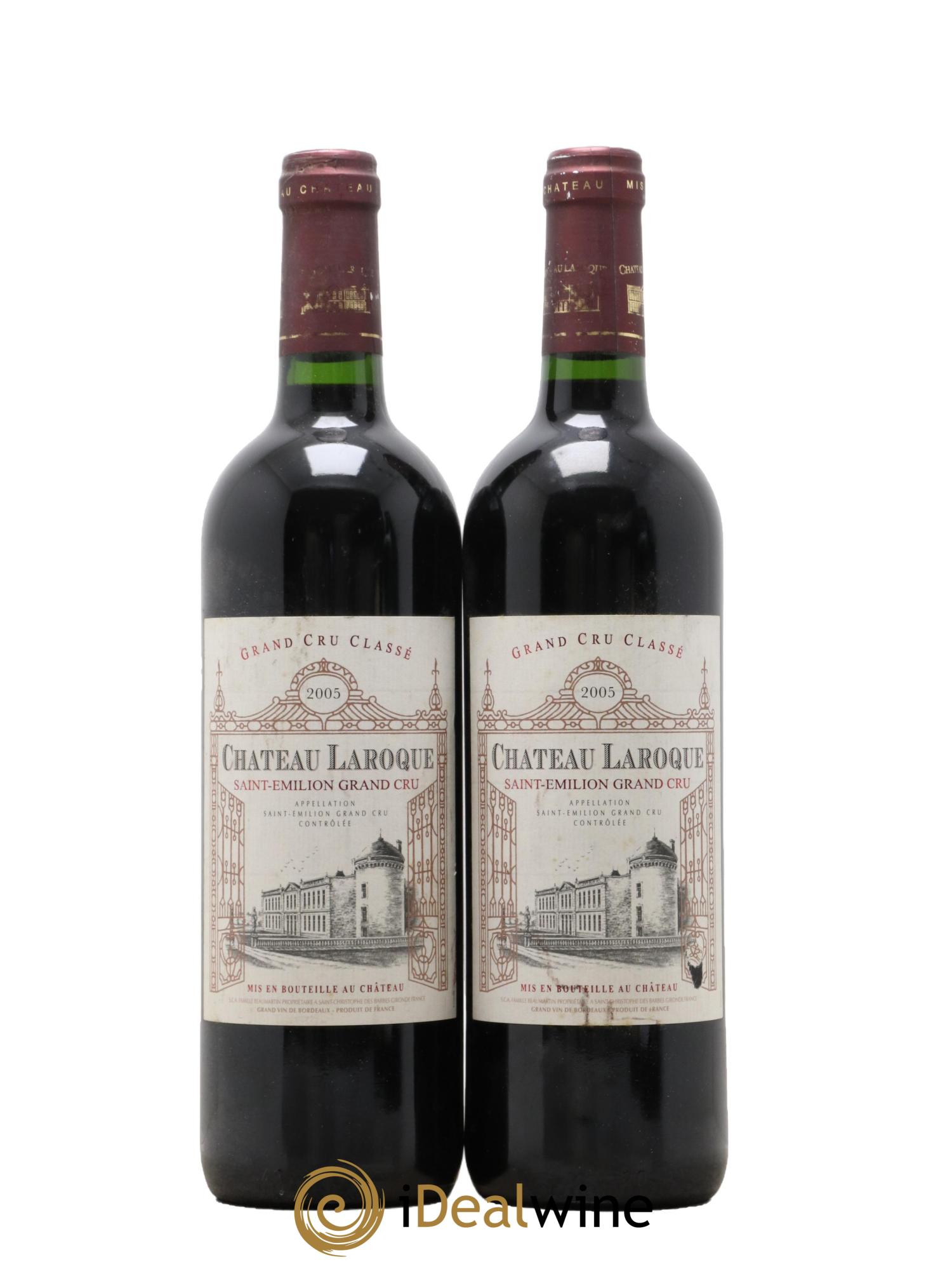 Château Laroque Grand Cru Classé 2005 - Lot de 2 bouteilles - 0