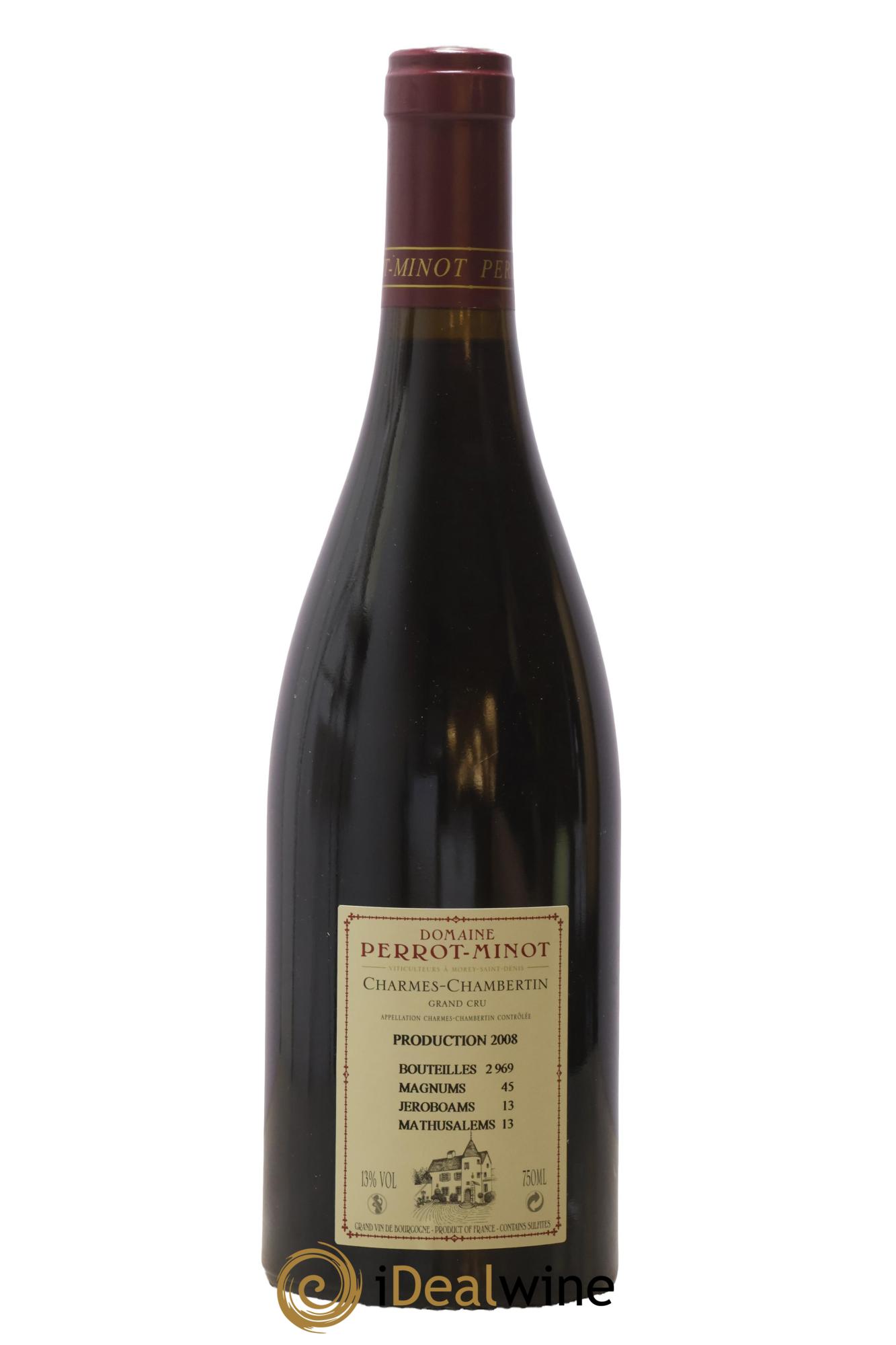 Charmes-Chambertin Grand Cru Perrot-Minot 2008 - Lot de 1 bouteille - 1