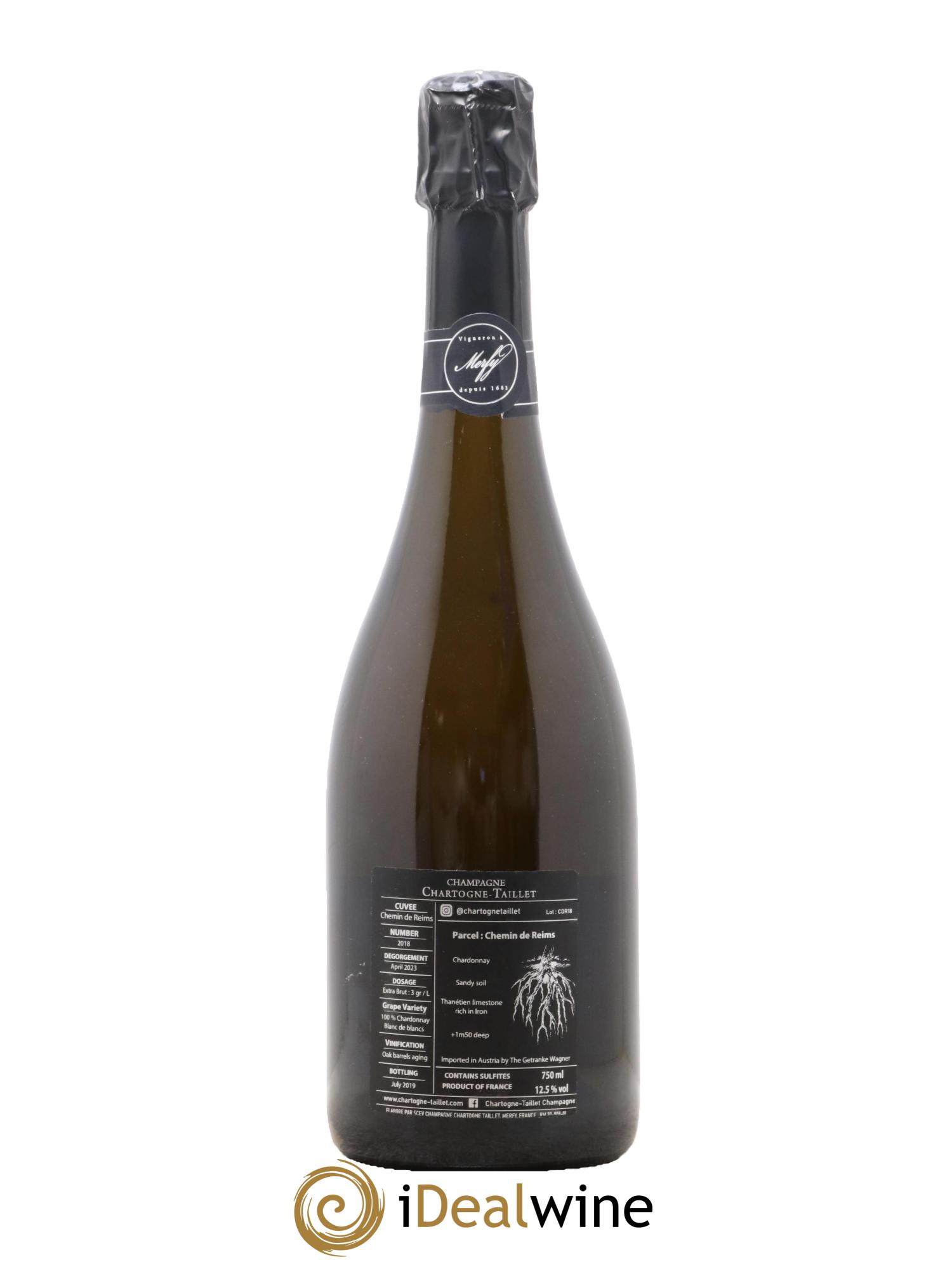 Chemins de Reims Chartogne-Taillet 2018 - Lot de 1 bouteille - 1