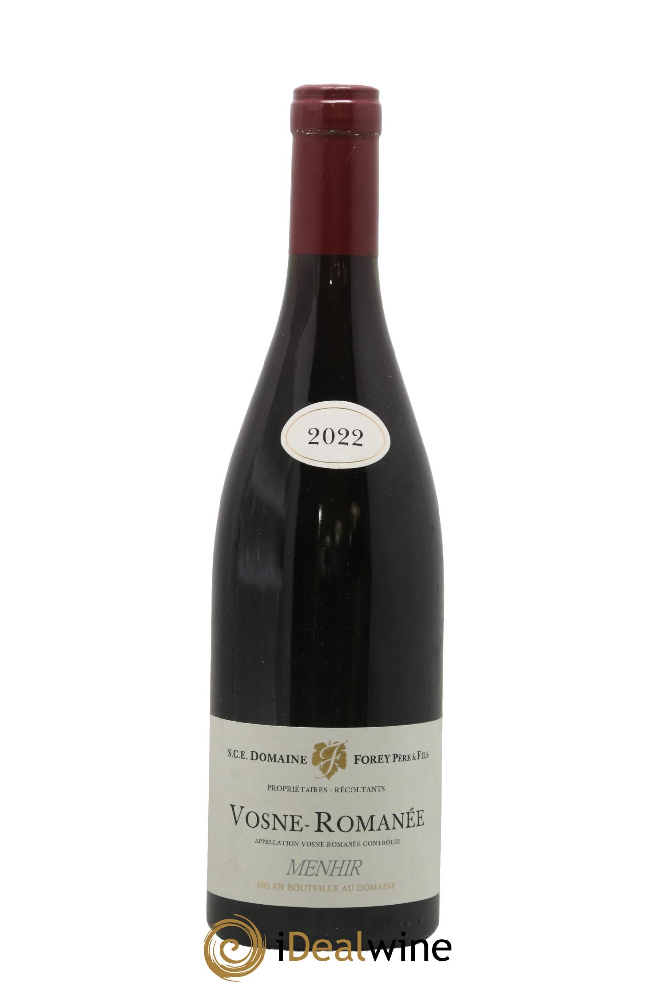 Vosne-Romanée Menhir Forey Père et Fils (Domaine) 2022 - Lot of 1 bottle - 0