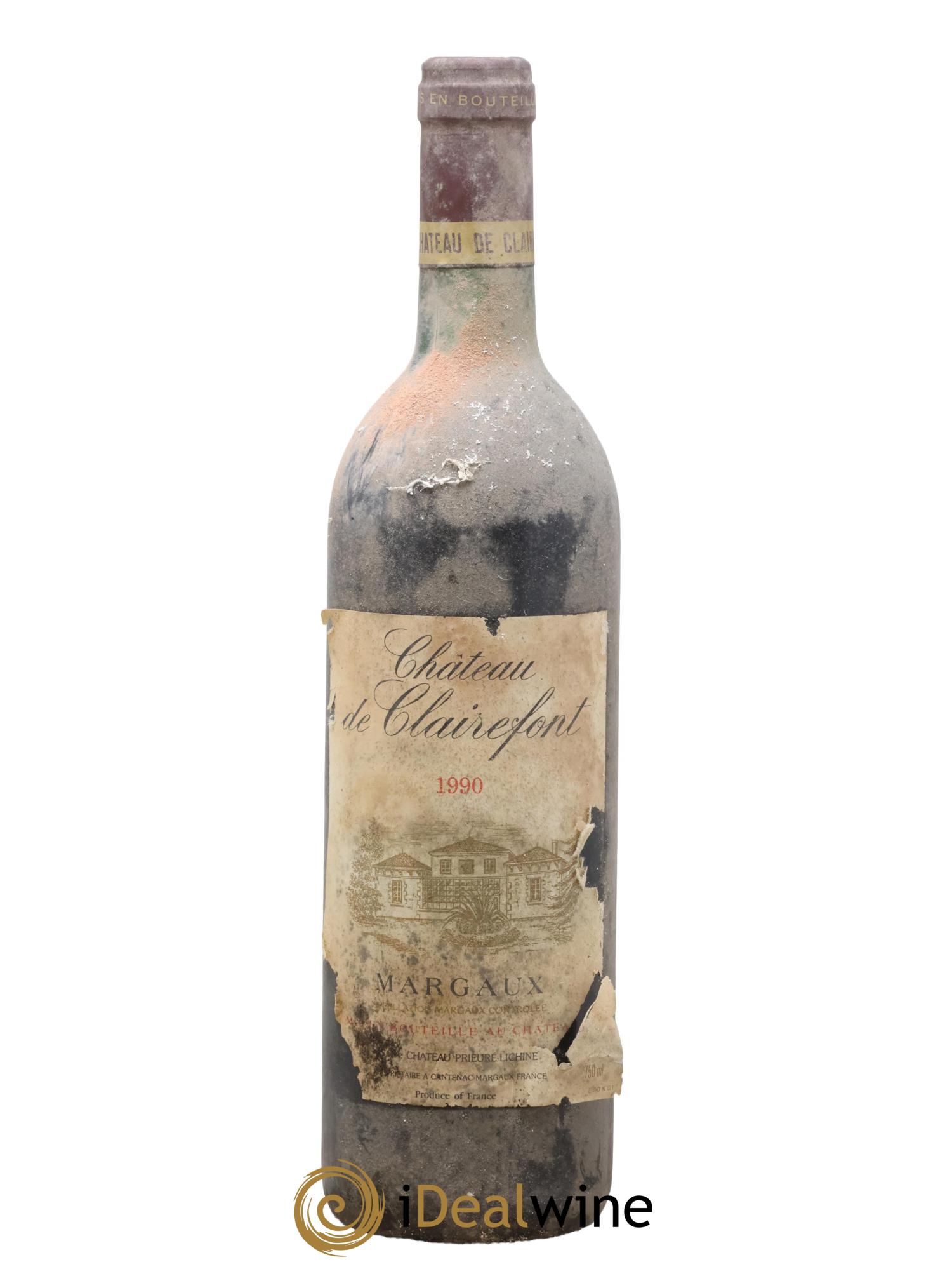 Margaux Château de Clairfont 1990 - Lot de 1 bouteille - 0