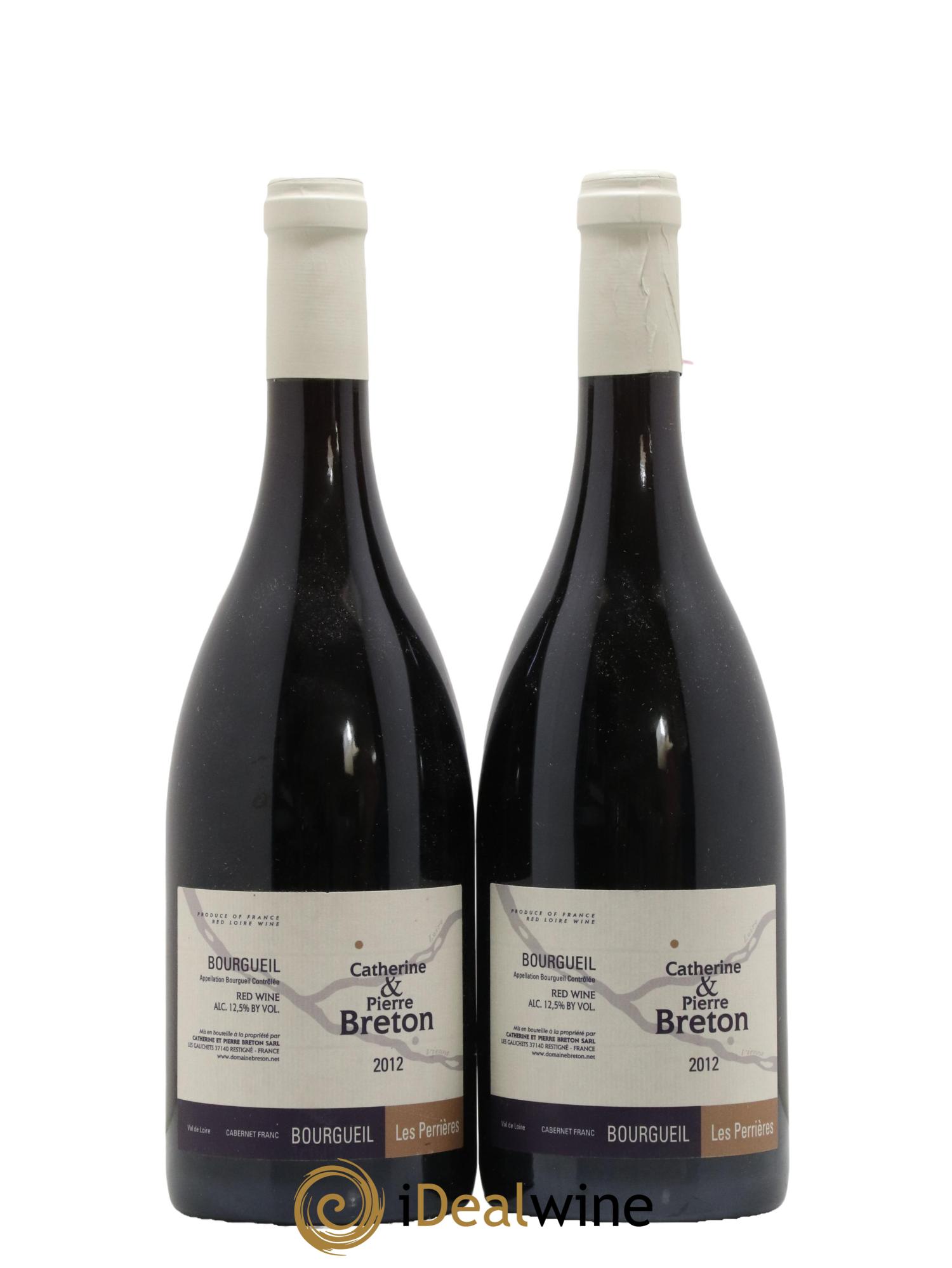 Bourgueil Les Perrières Catherine et Pierre Breton 2012 - Lot de 2 bouteilles - 0