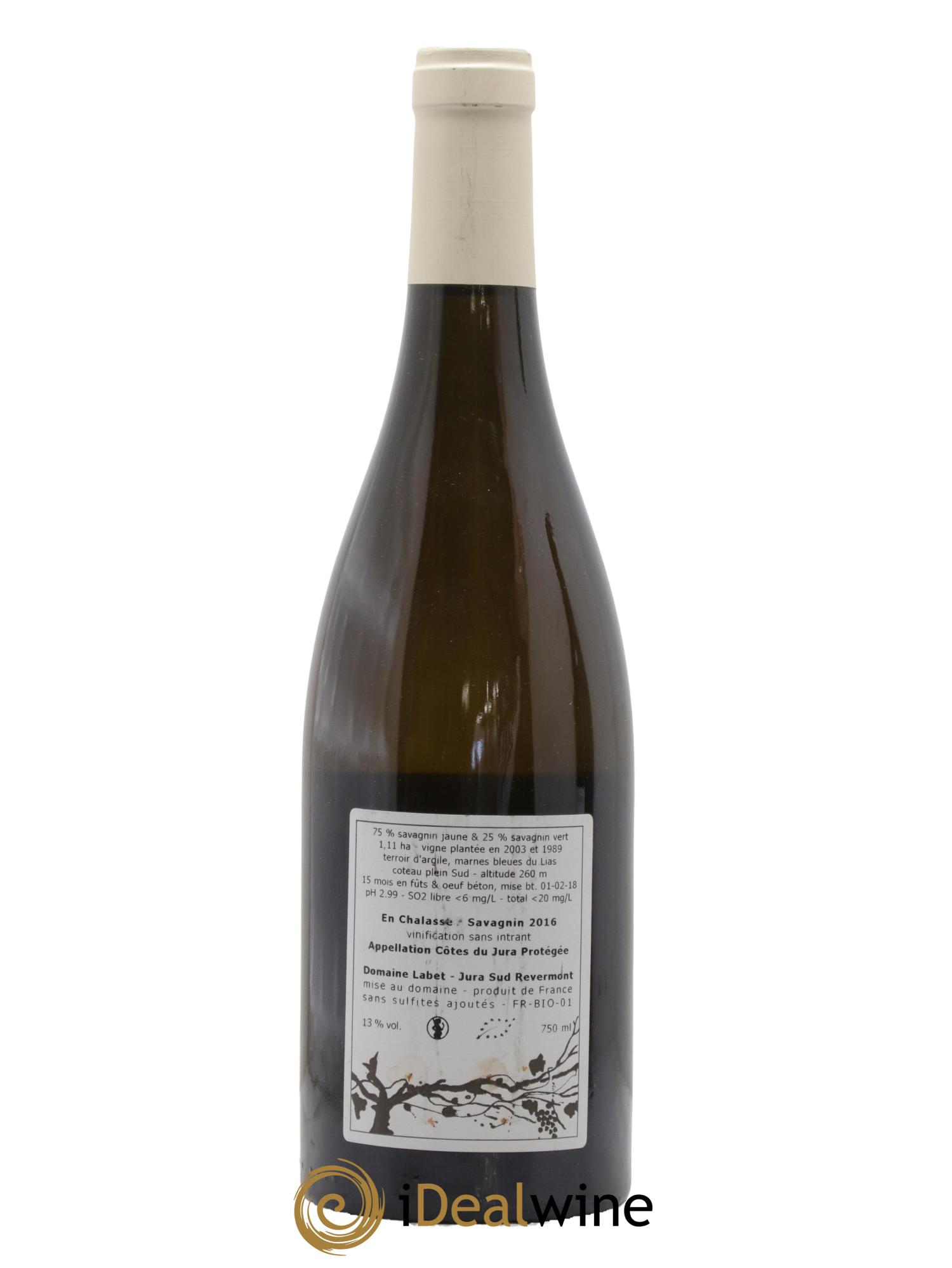 Côtes du Jura Fleur de Savagnin En Chalasse Romain - Julien  - Charline Labet 2016 - Lot of 1 bottle - 1
