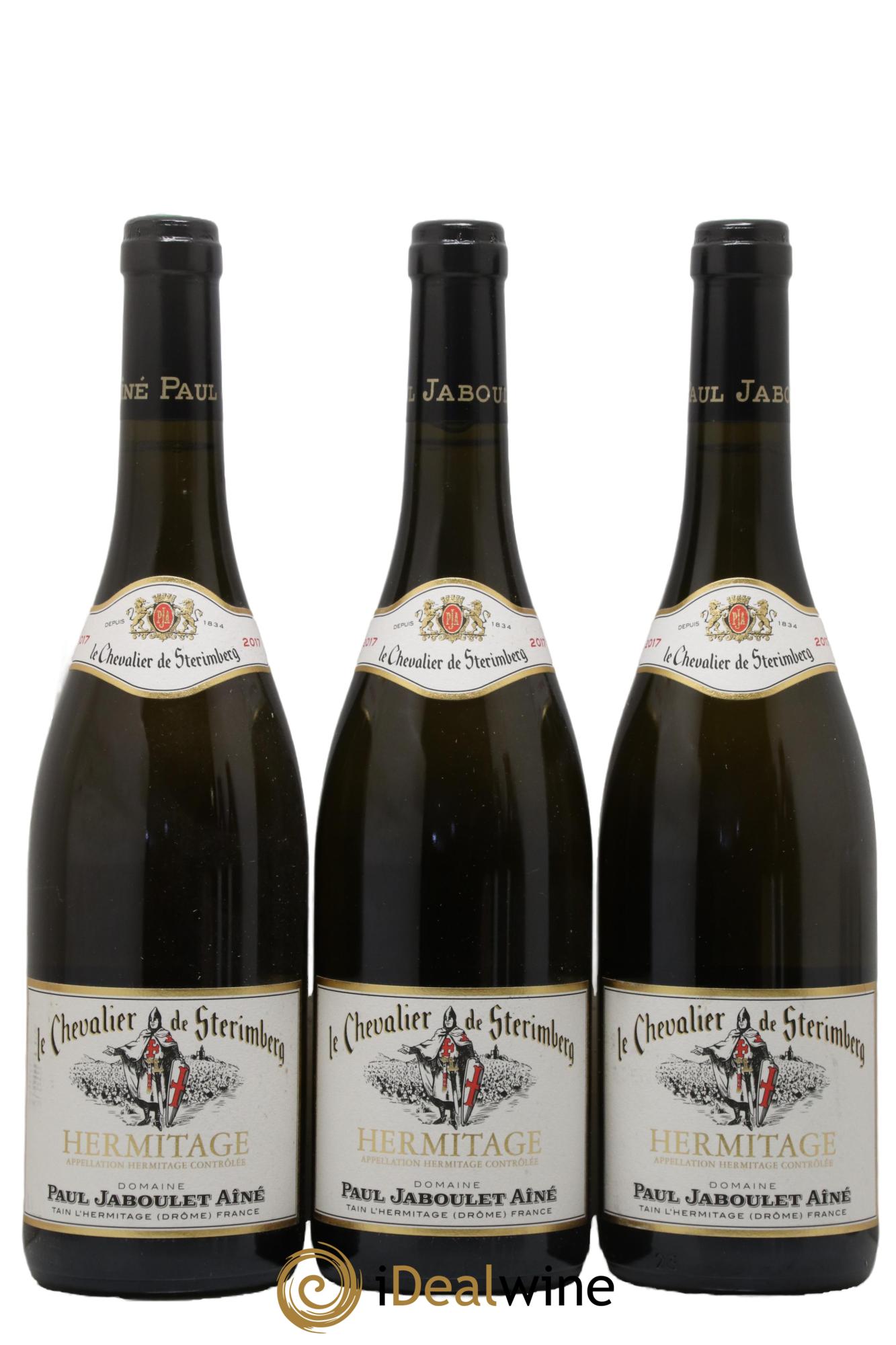 Hermitage Chevalier de Sterimberg Paul Jaboulet Ainé 2017 - Lot de 3 bouteilles - 0