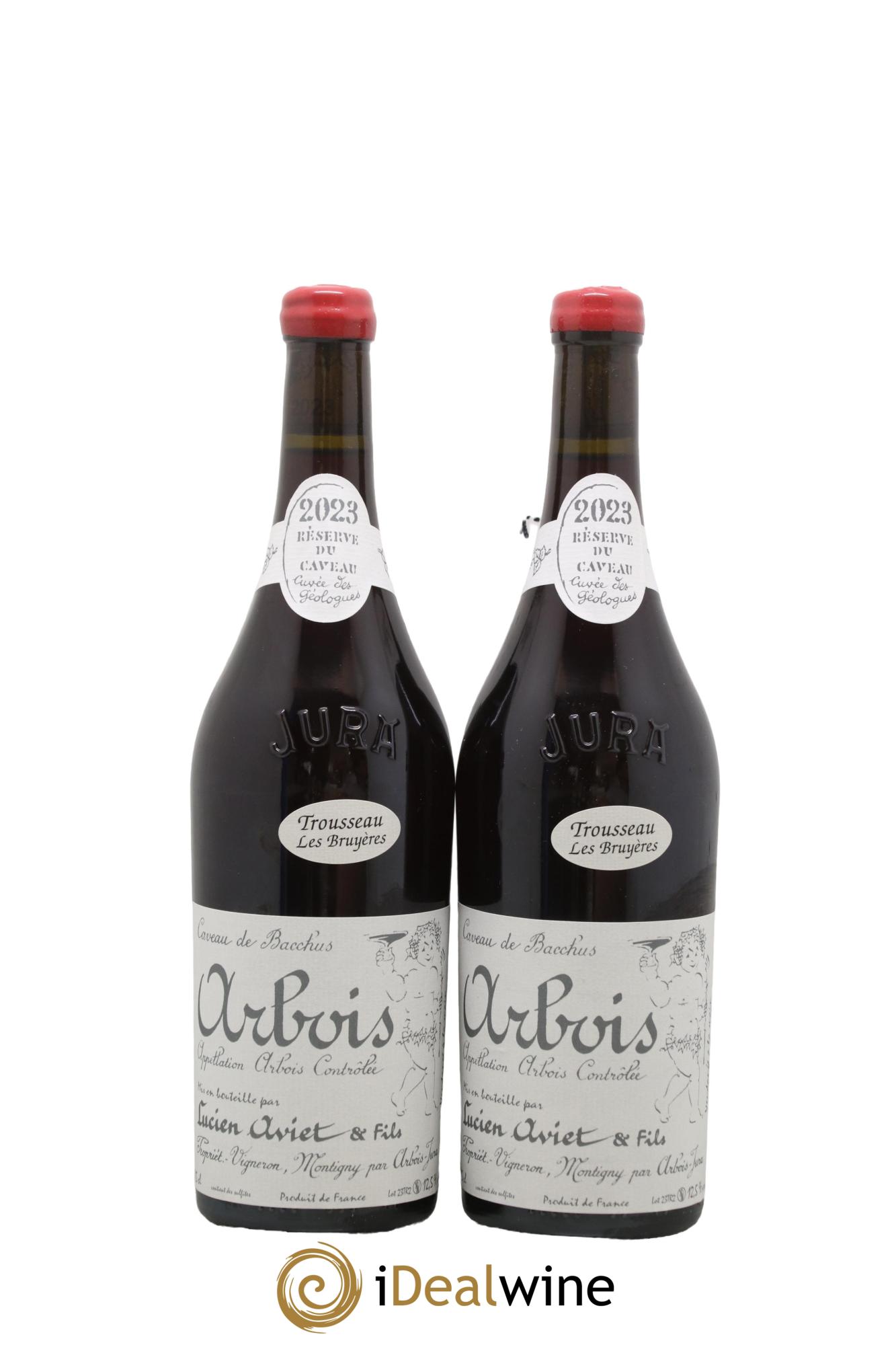 Arbois Trousseau Les Bruyères Cuvée des Géologues Lucien Aviet (Domaine) 2023 - Lot de 2 bouteilles - 0