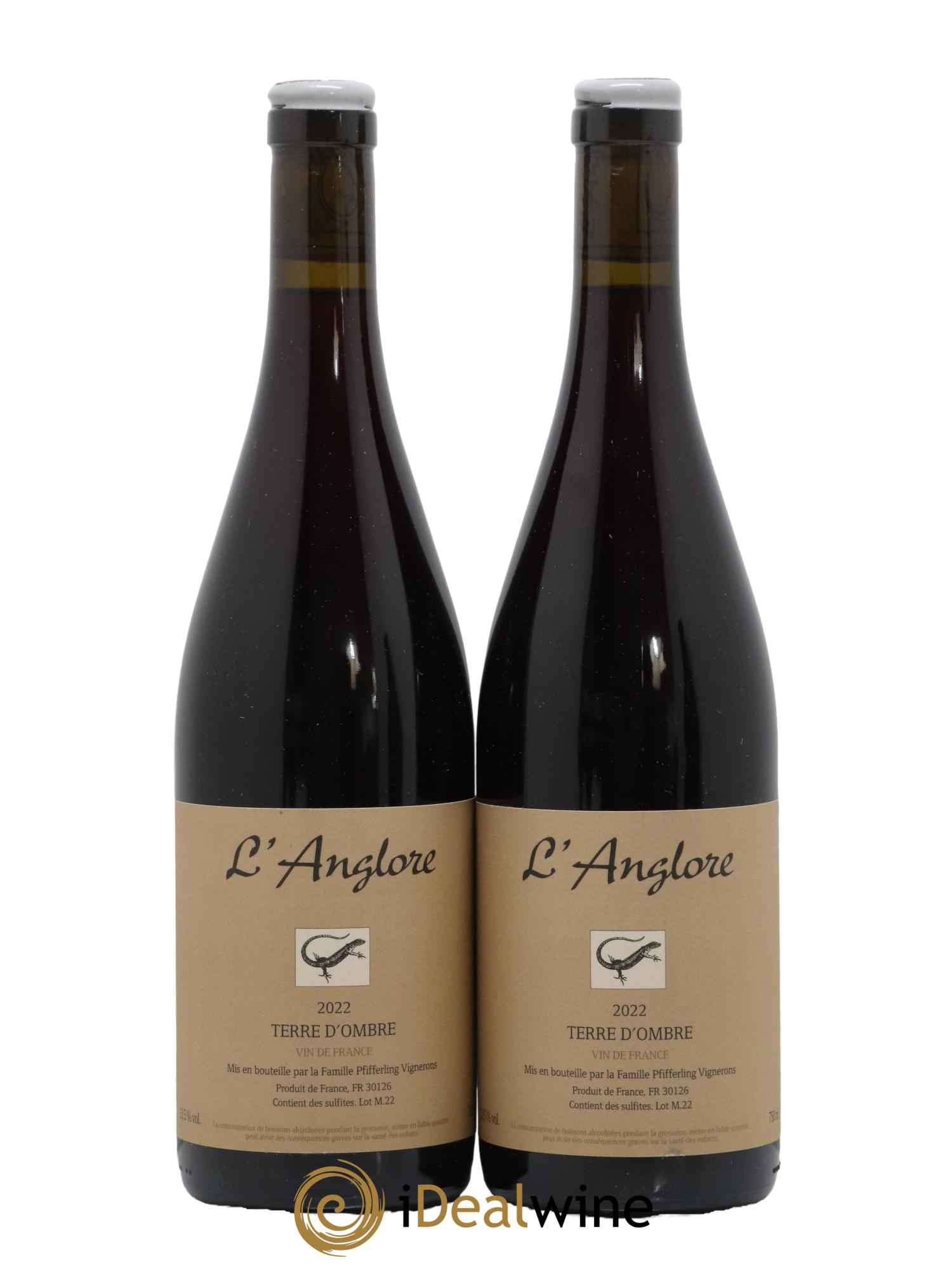 Vin de France Terre d'Ombre L'Anglore 2022 - Lot de 2 bouteilles - 0